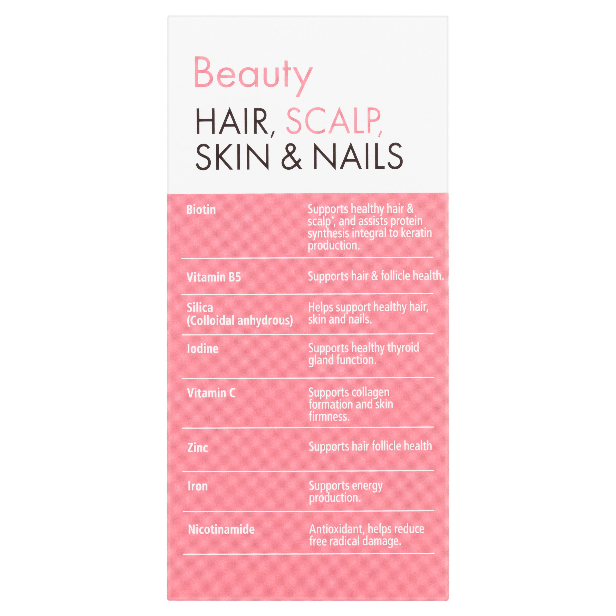 Nature's Way Beauty Hair, Scalp, Skin & Nails 60 capsules - Image 3
