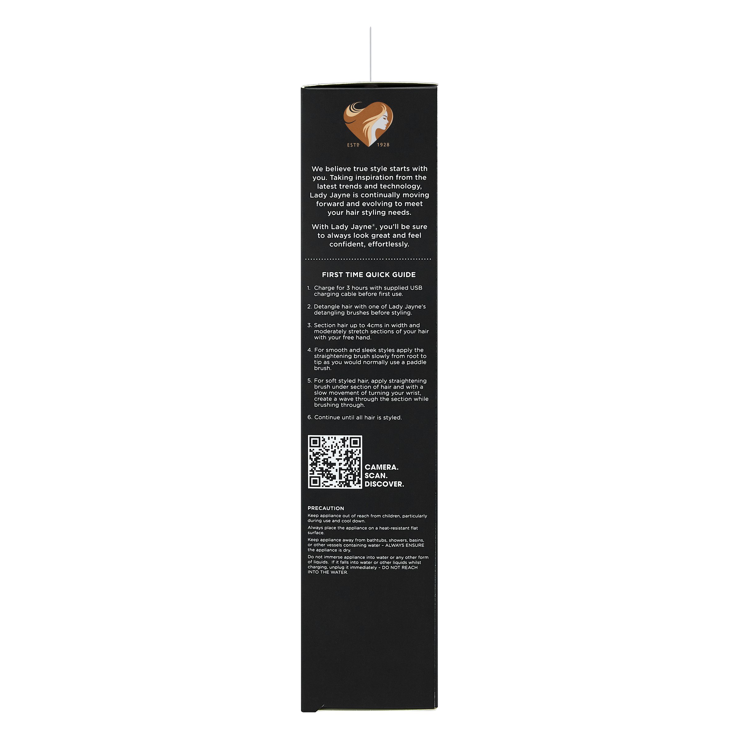 Lady Jayne Salon Pro Recharge straightening brush 1 each - Image 4