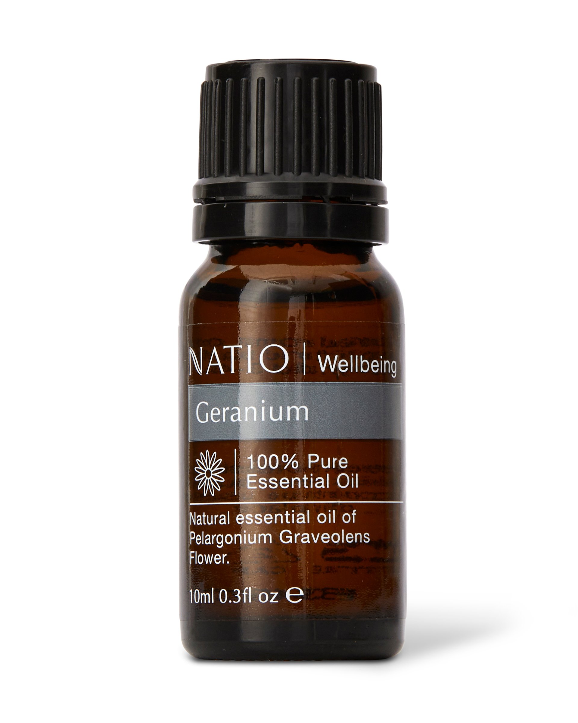 Natio Wellbeing Pure Essential Oil - Geranium 10ml - Image 1