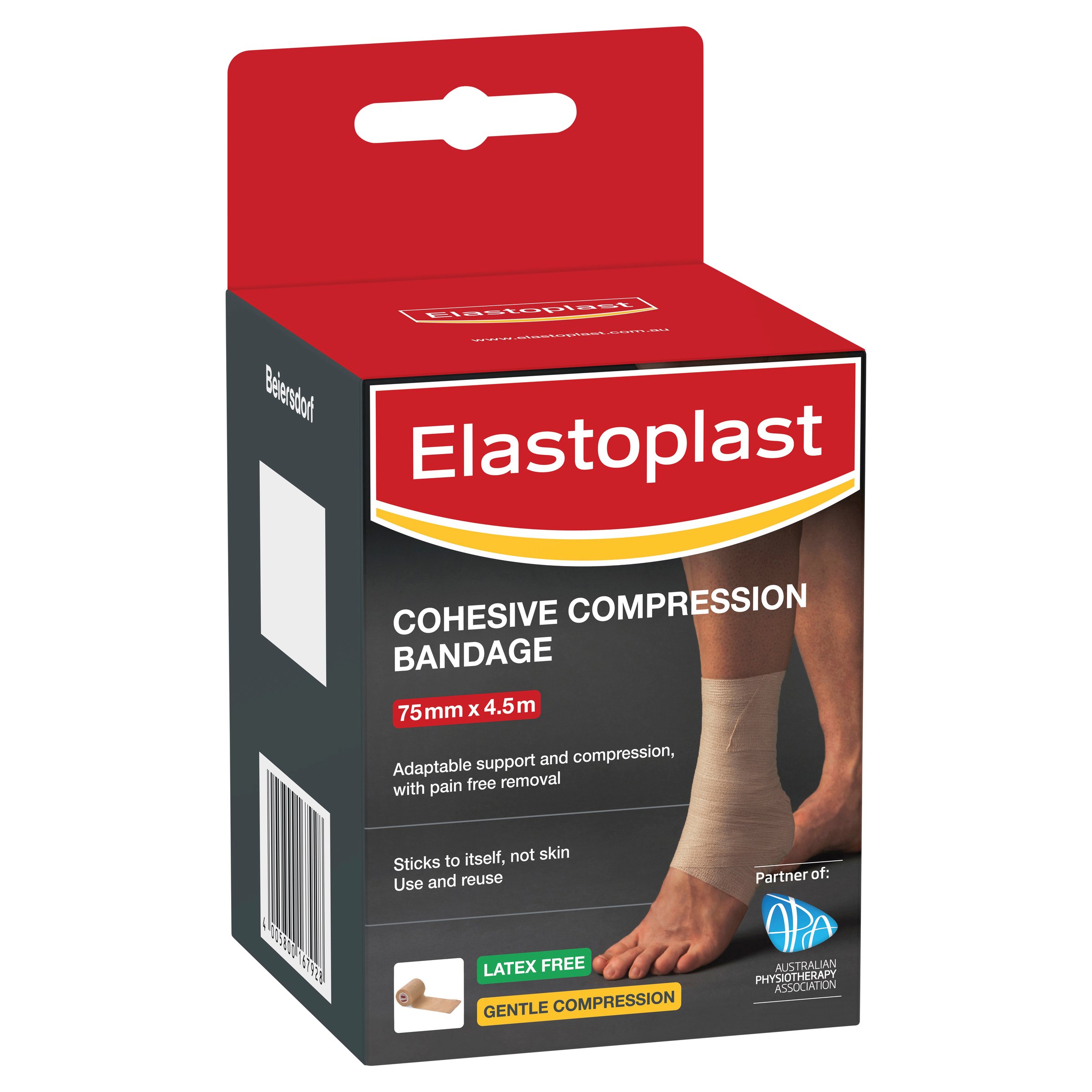 Elastoplast Sport Cohesive Bandage Flesh Tan 7.5cm X 4.5m 1 roll - Image 7