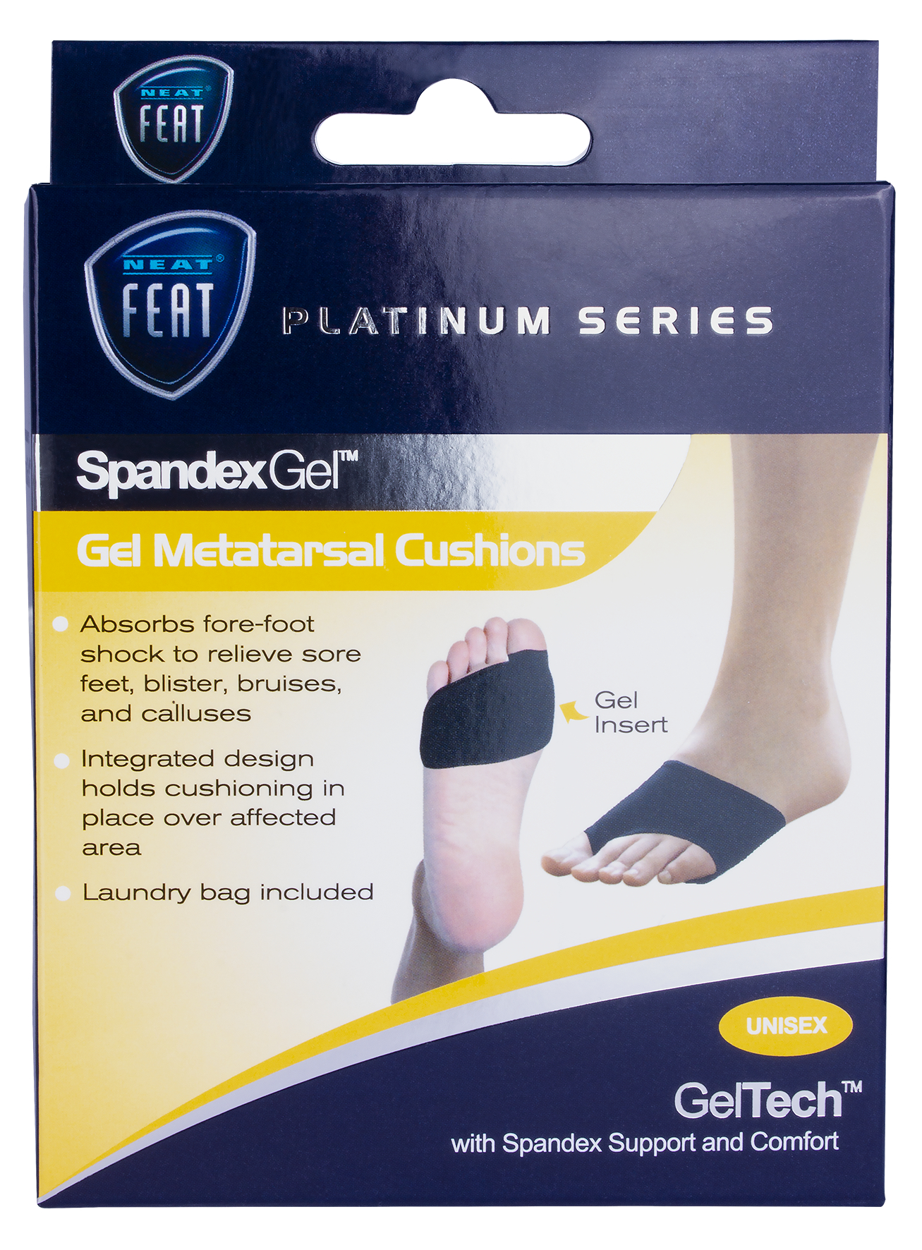 Neat Feat Spandex Metatarsal Pad Sleeve Medium 1 pair - Image 1