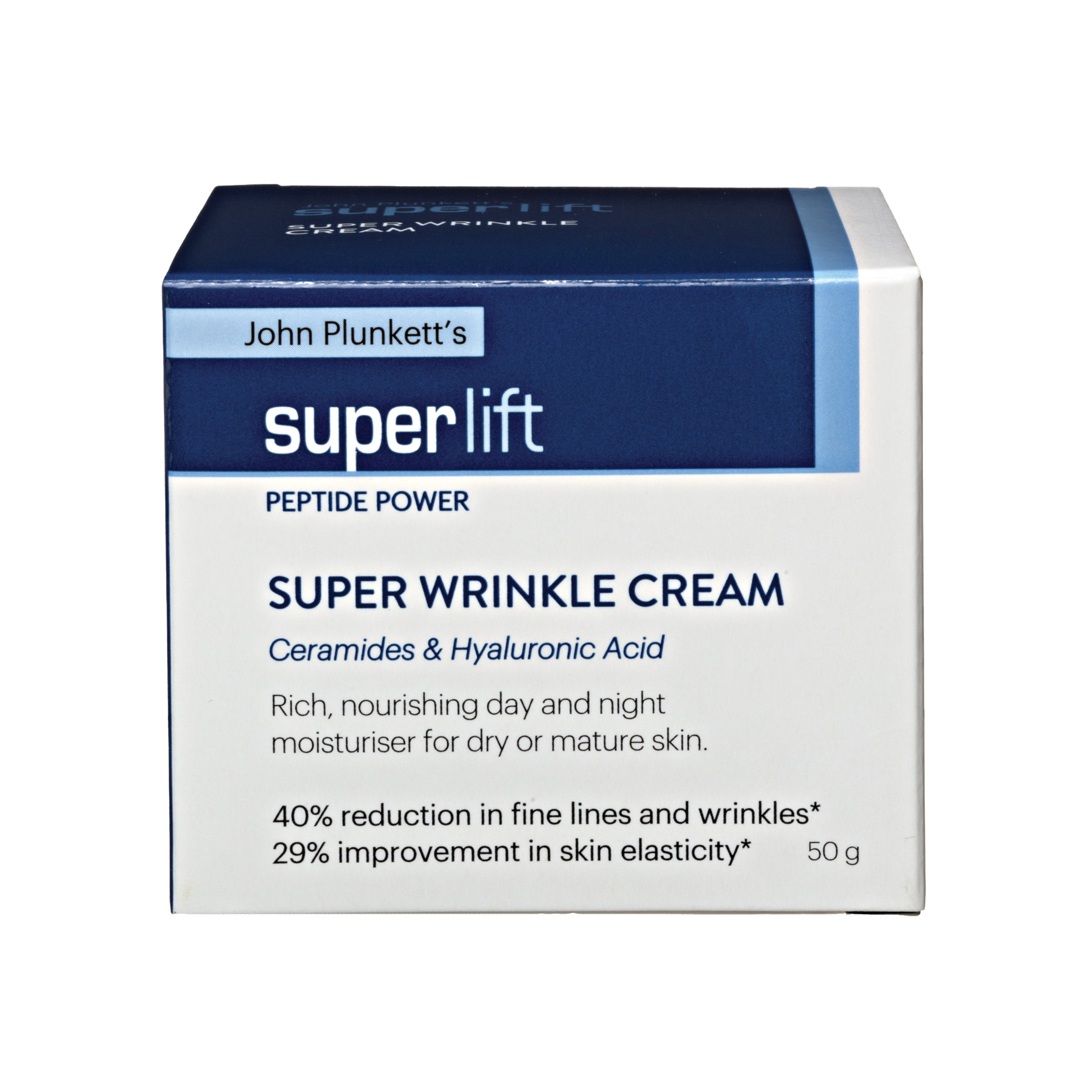 John Plunkett's SuperLift Super Wrinkle Day & Night Cream 50g - Image 1