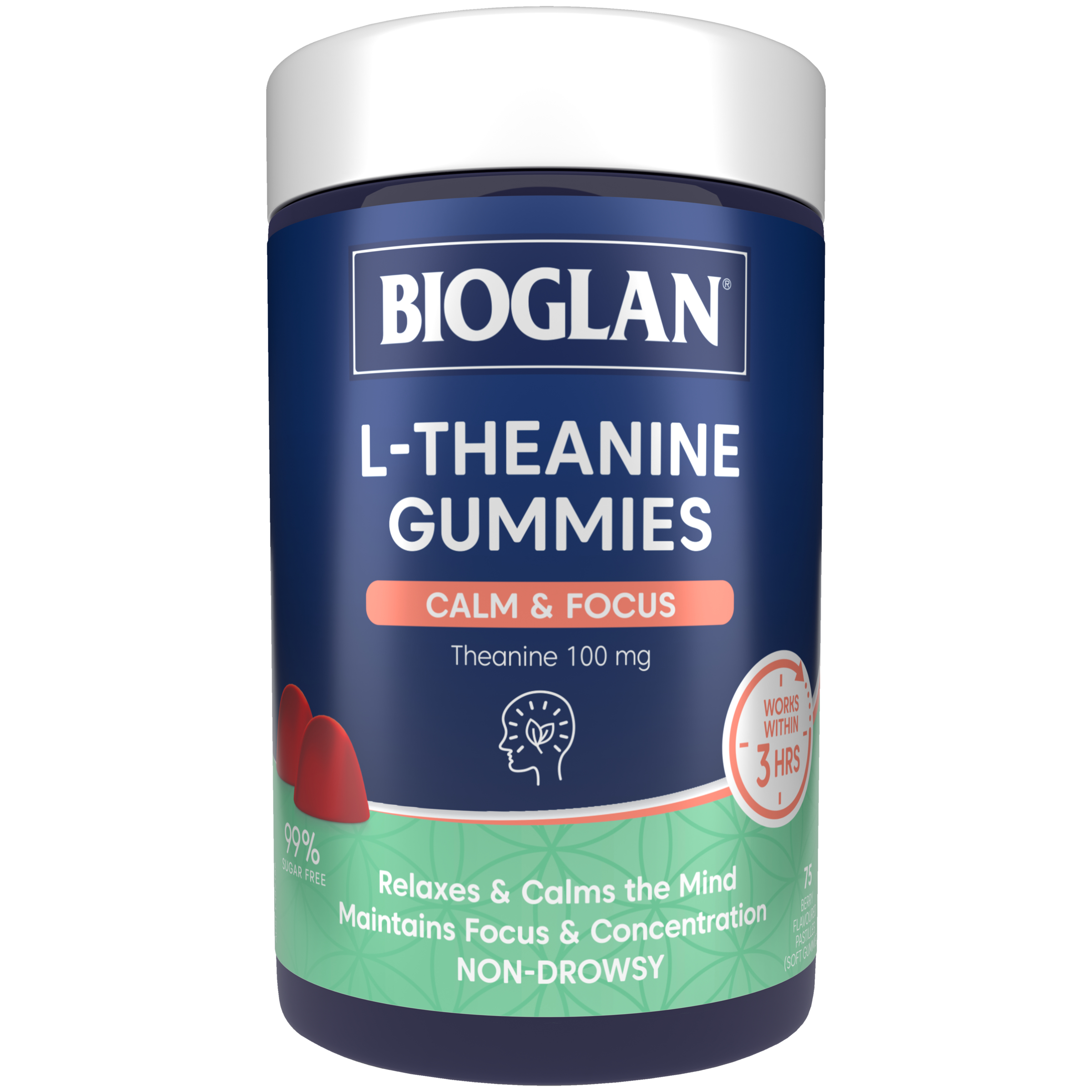 Bioglan L-Theanine Gummies 75 pastilles - Image 1