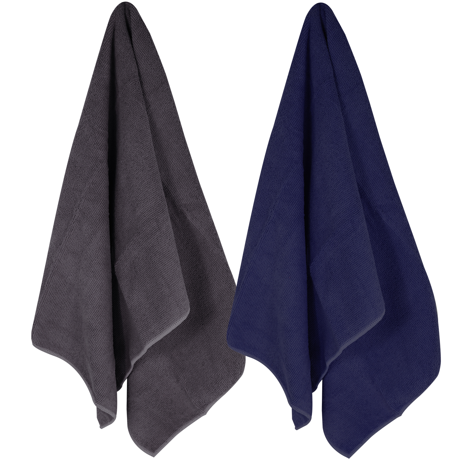 Wicked Sista Gym Towels Charcoal/Navy 2 pack - Image 2