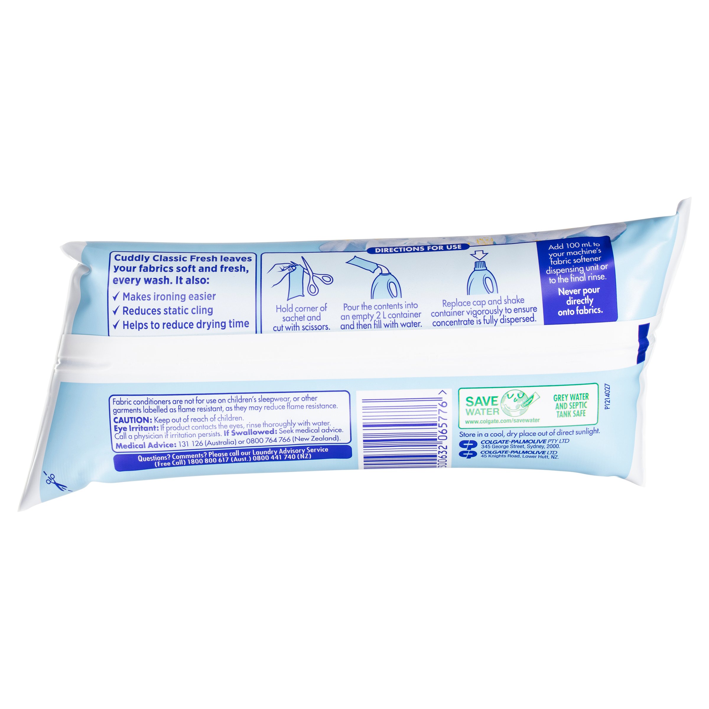 Cuddly Fabric Soft Conc Classic Fresh Sachet 300ml - Image 2