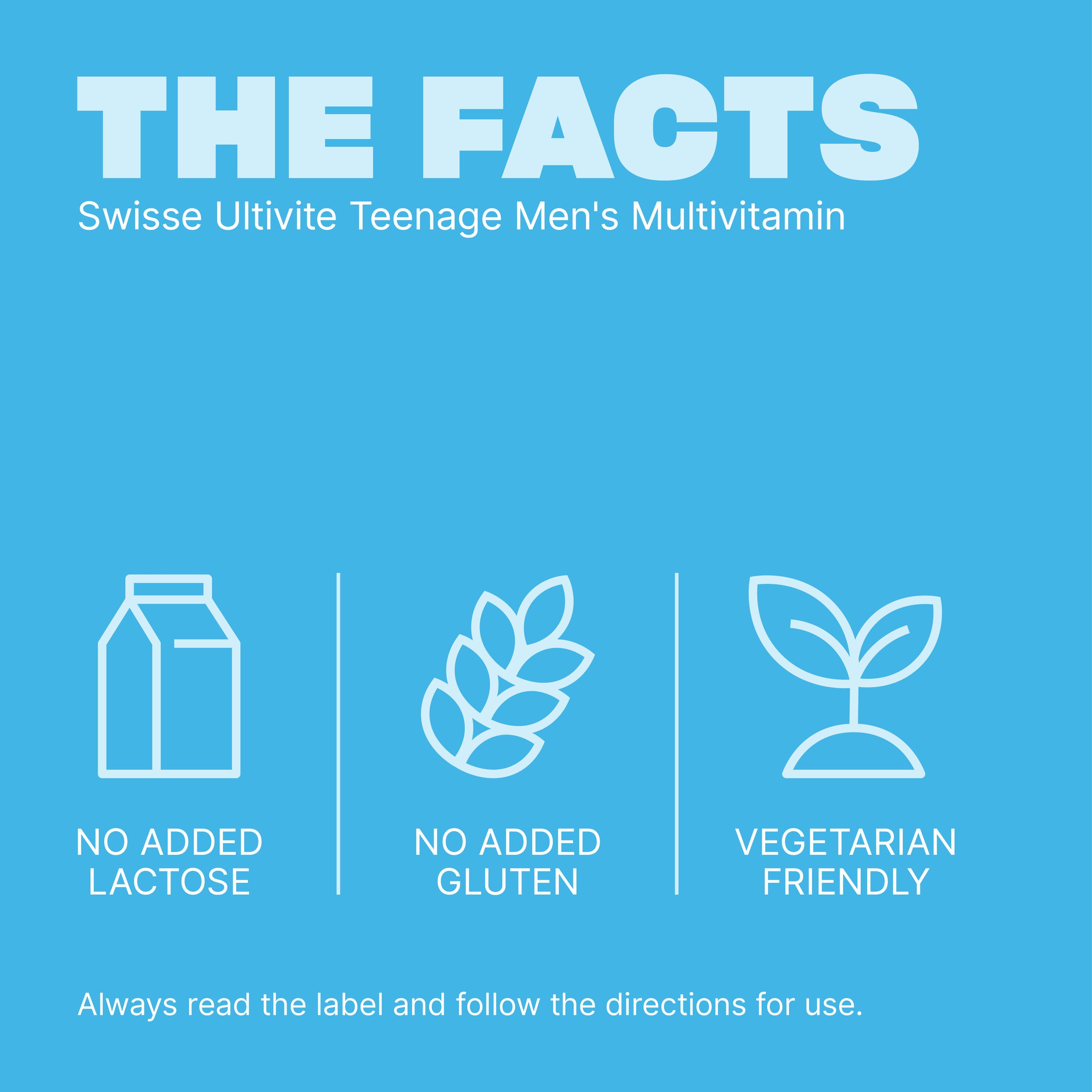 Swisse Ultivite Teenage Men's Multivitamin 60 tablets - Image 5