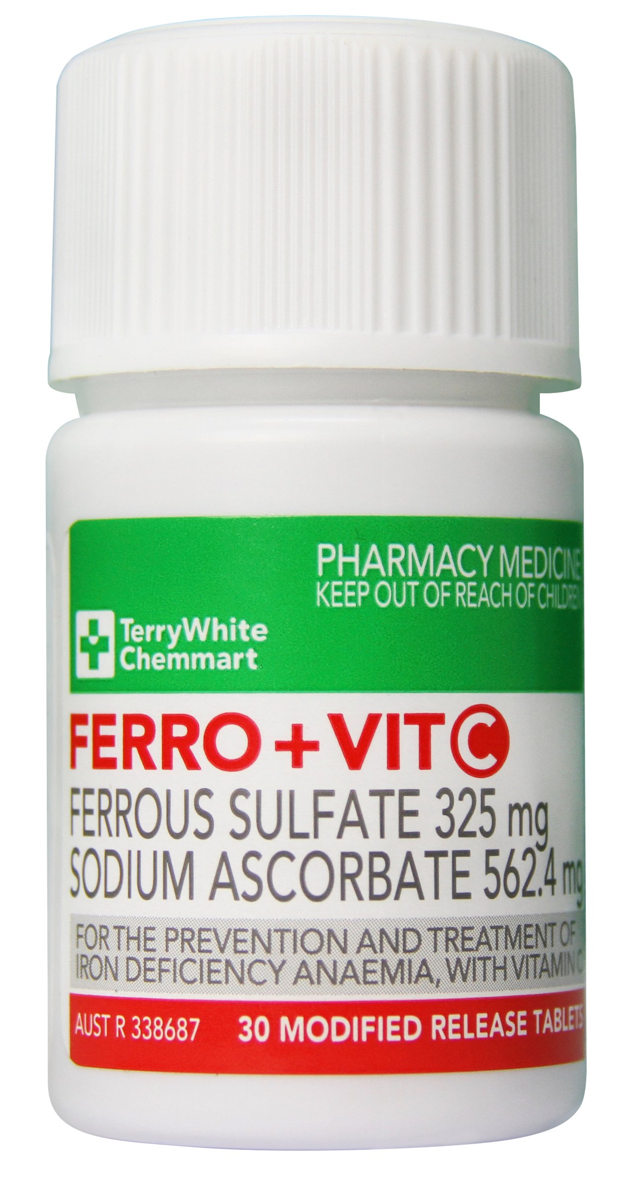 TerryWhite Chemmart Ferro + Vitamin C - 30 tablets - Image 2
