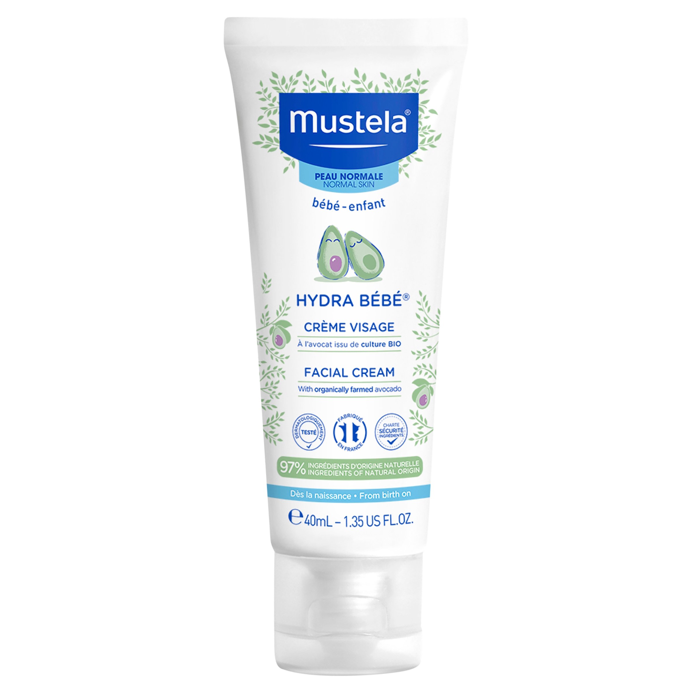 Mustela Hydra-Bebe Face Cream 40ml - Image 1