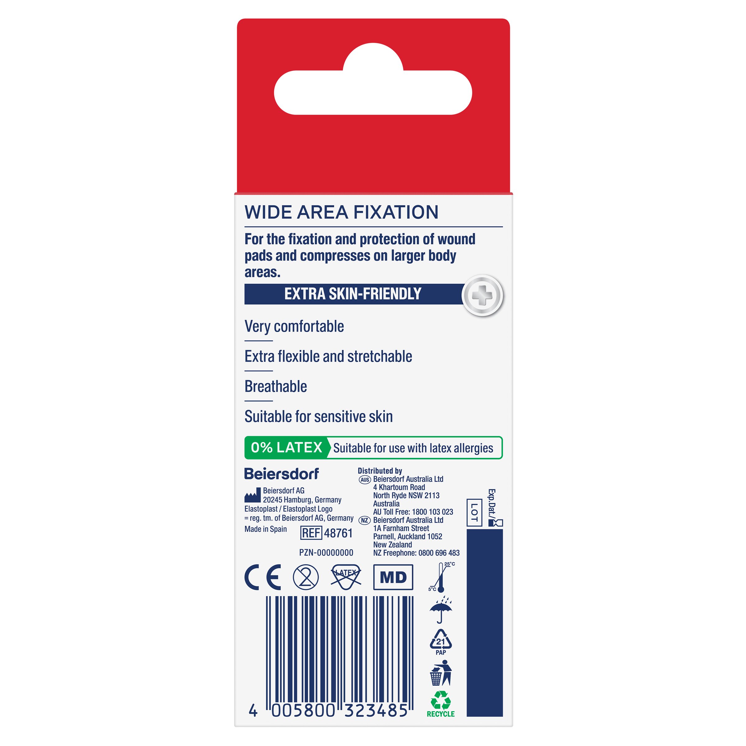 Elastoplast Sensitive Wide Area Fixation Tape 10cm X 1m - 1 each - Image 2