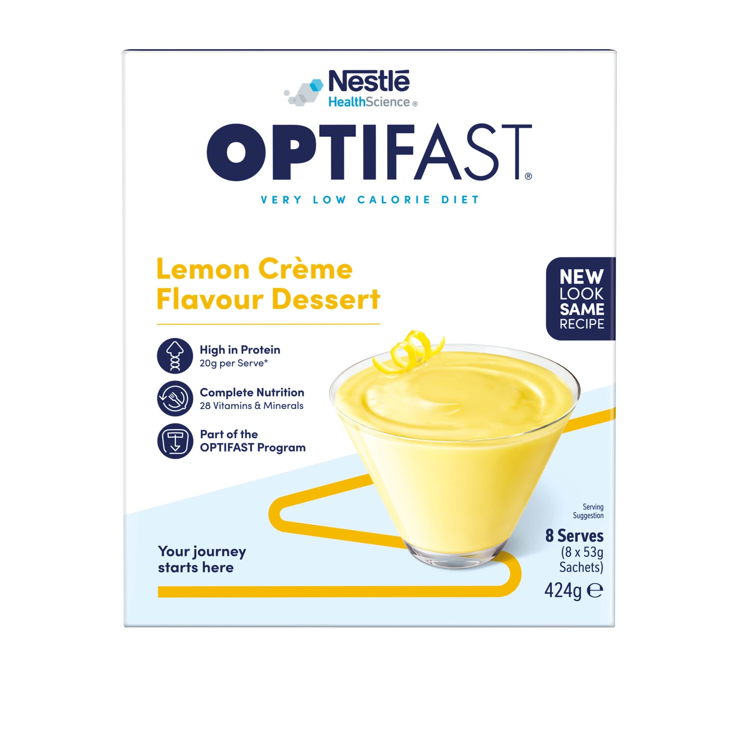 Optifast VLCD Dessert Lemon Creme - 8 pack - Image 1