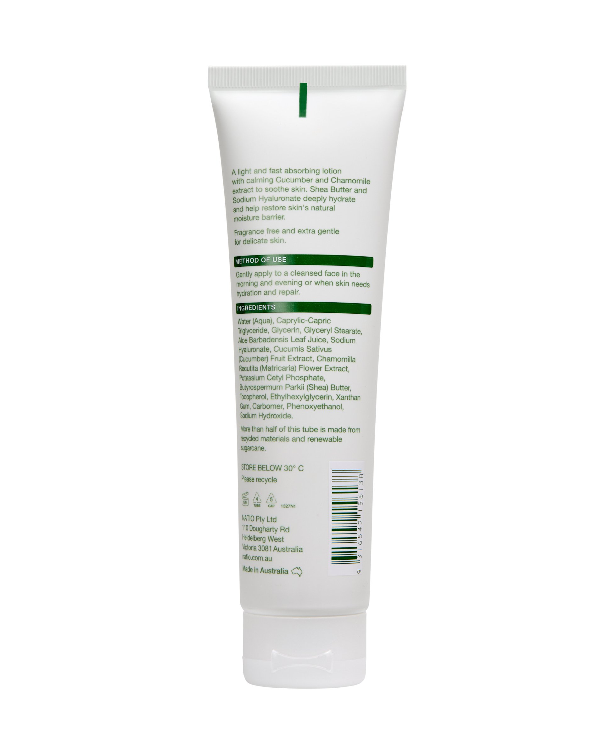 Natio Calm Gentle Care Hydrating Lotion 100ml - Image 2