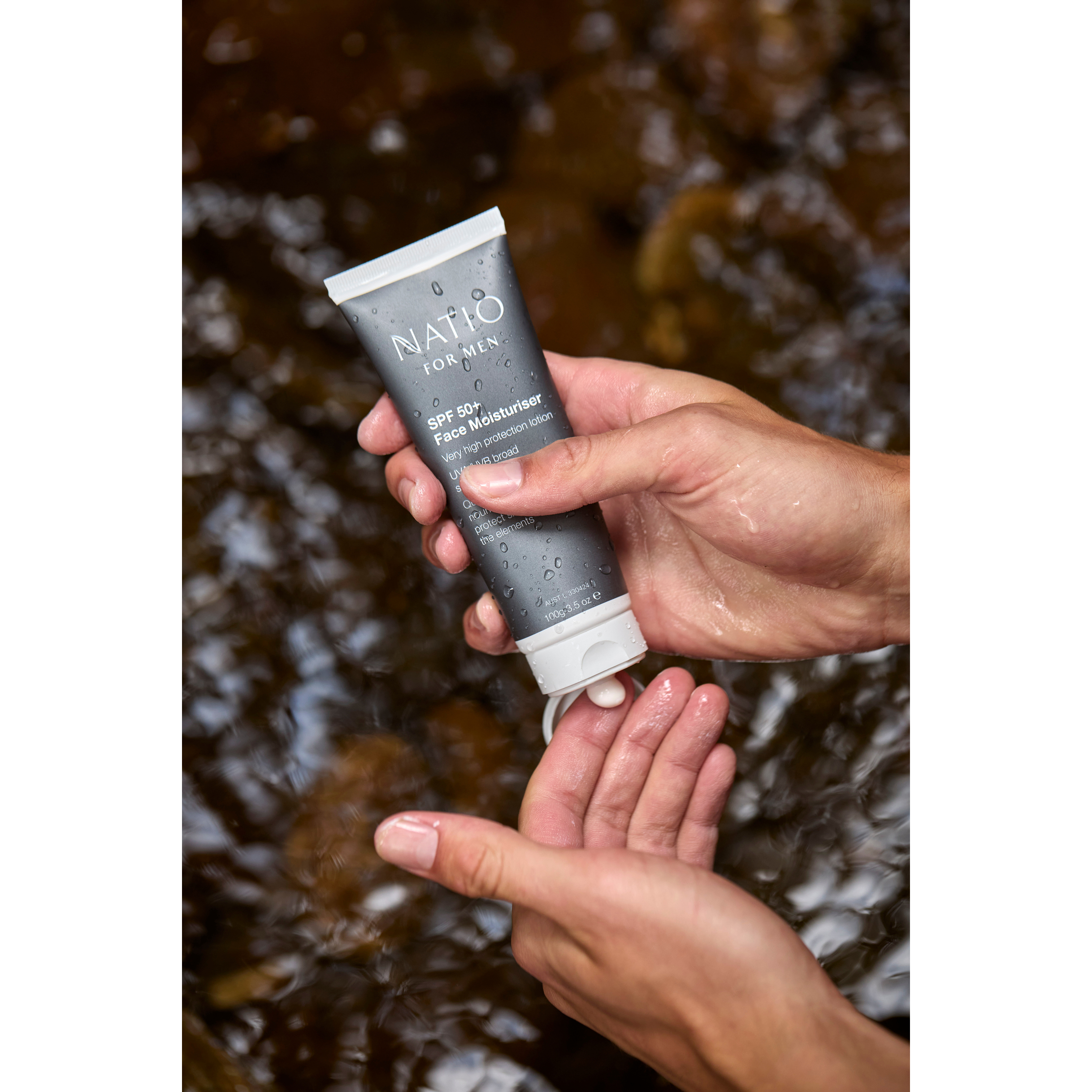 Natio For Men SPF 50+ Face Moisturiser 100ml - Image 4