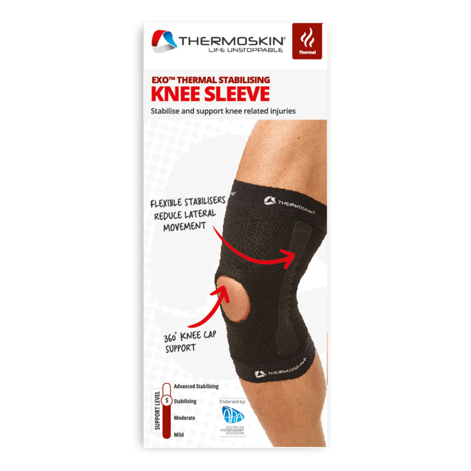 Thermoskin Exo Knee Stabiliser Medium 1 each - Image 2