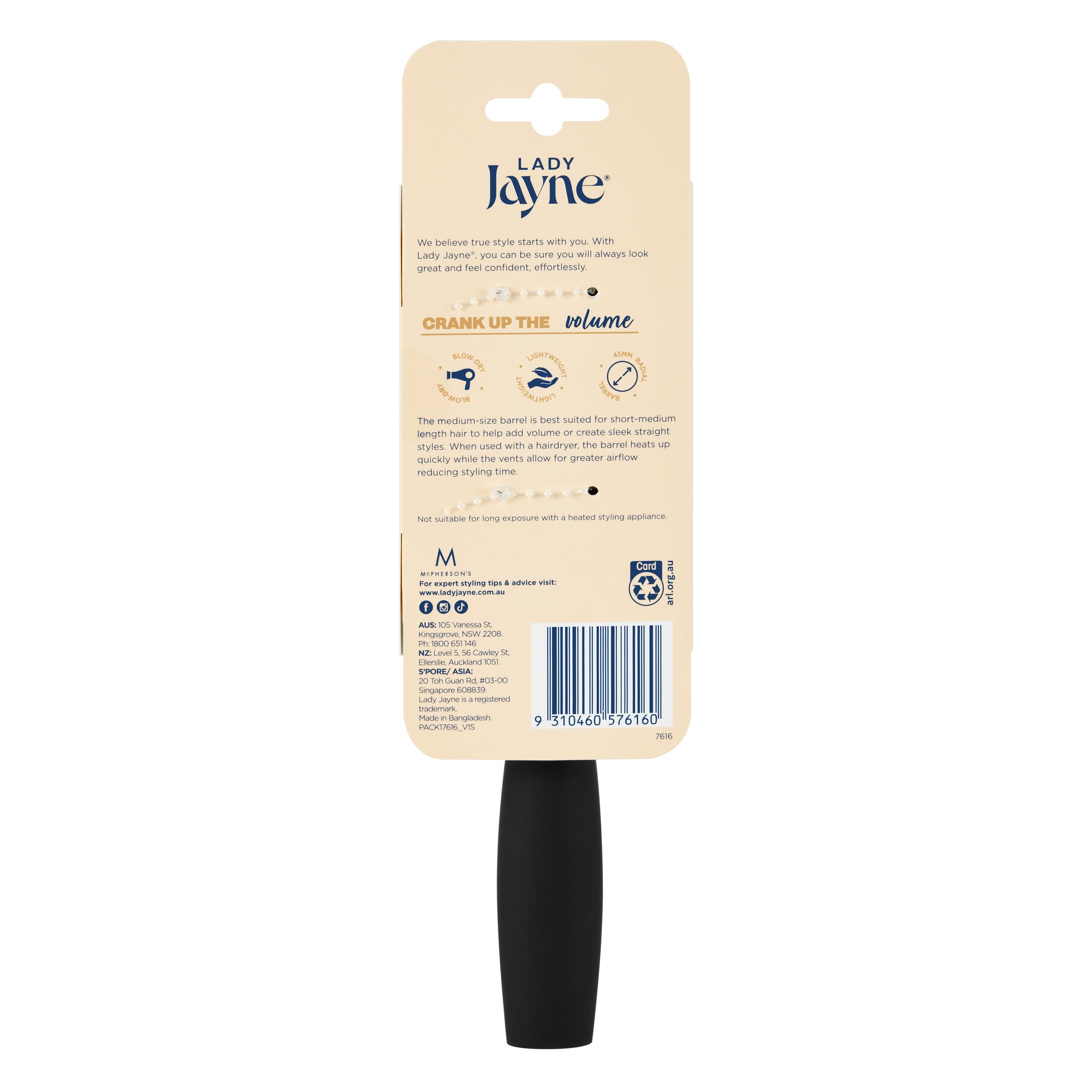 Lady Jayne Everyday Radial Brush Thermal Large 1 each - Image 2