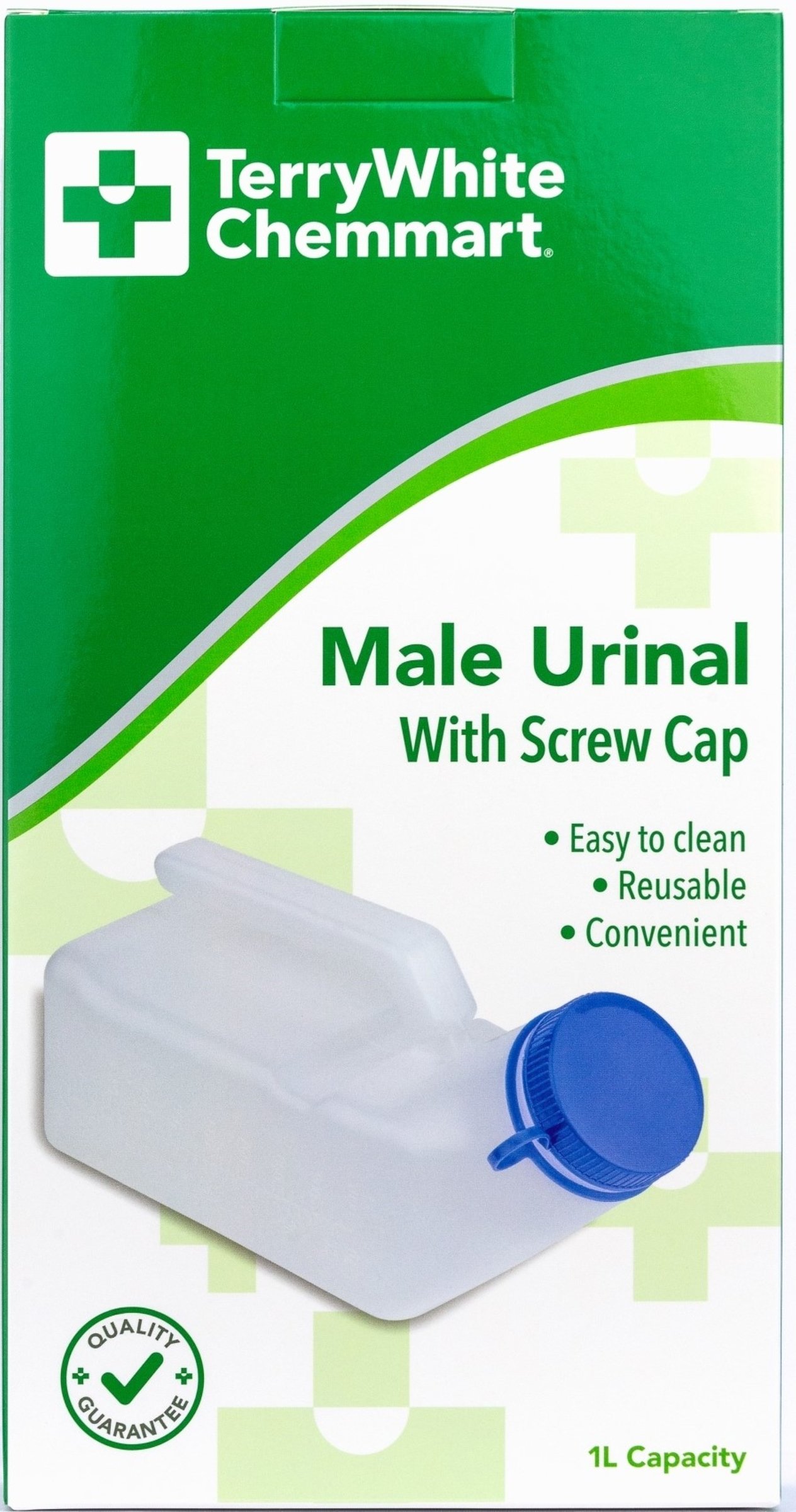 TerryWhite Chemmart Male Urinal With Screw Cap 1 pack