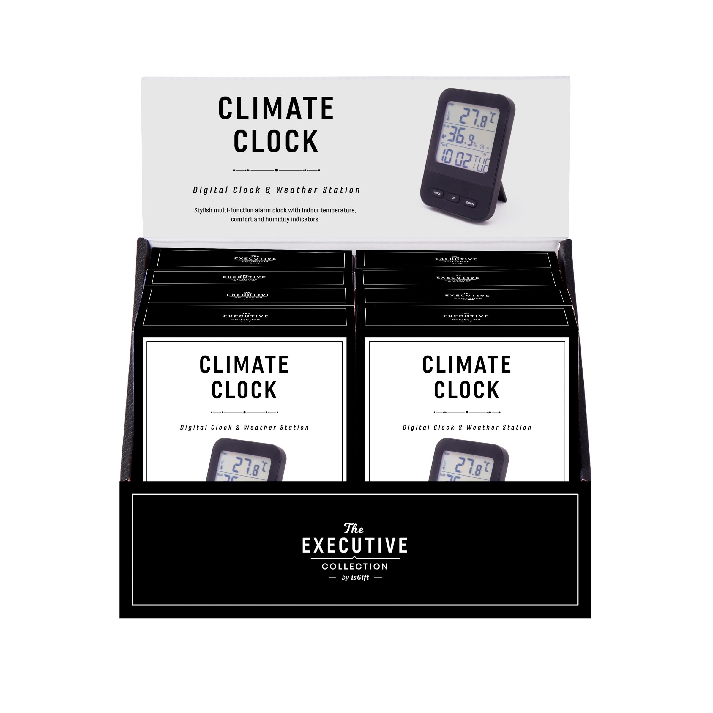 IS Gift Climate Clock Digital Weather Station 1 each