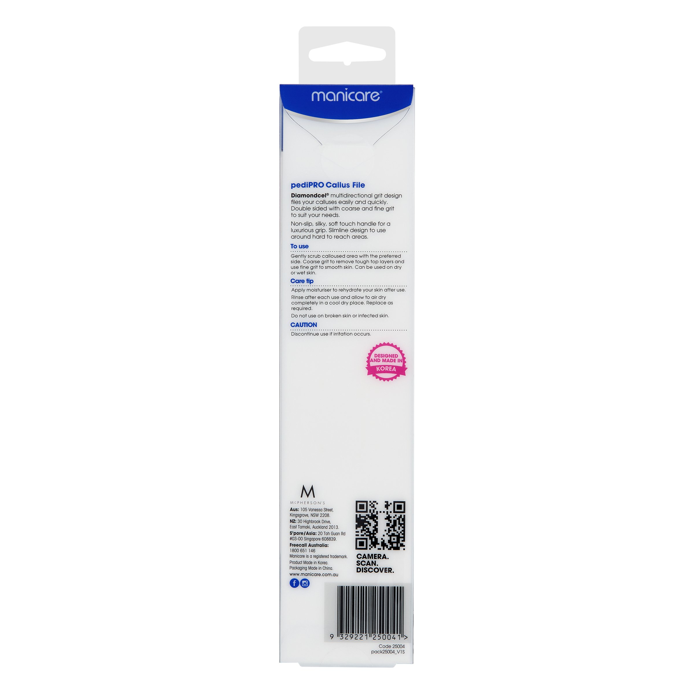 Manicare Pedipro Callus File 1 each - Image 2