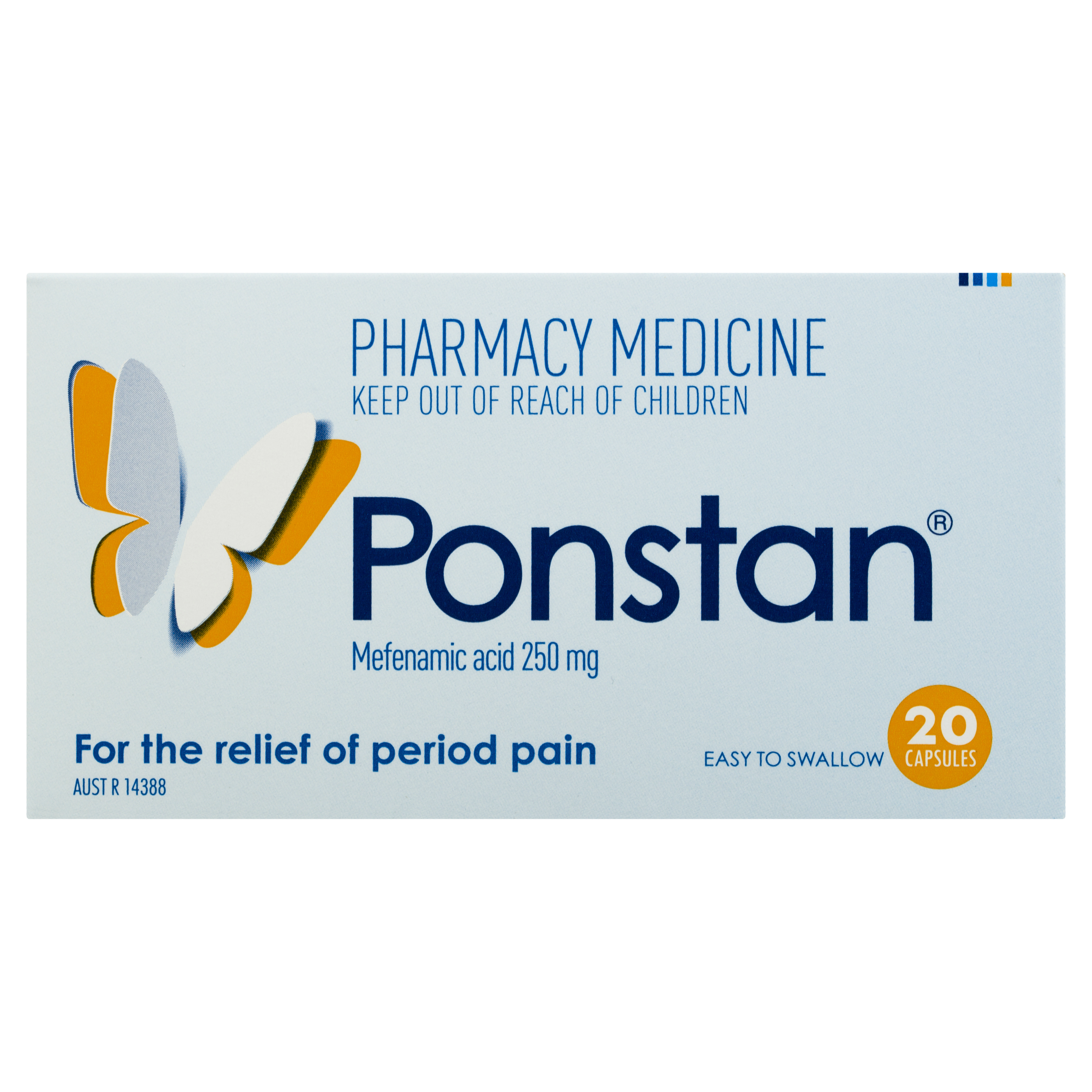 Ponstan Period Pain Relief 250mg - 20 capsules - Image 1