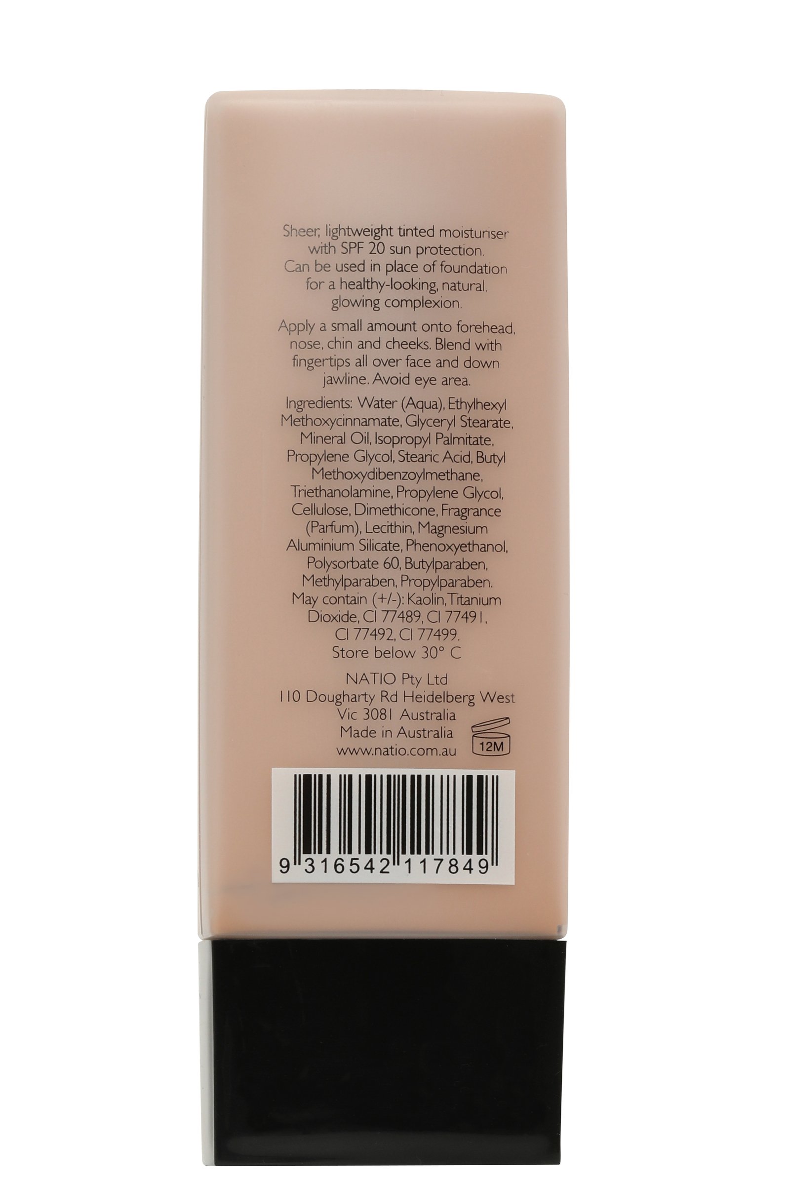 Natio Glow Tinted Moisturiser Beige 50ml - Image 2
