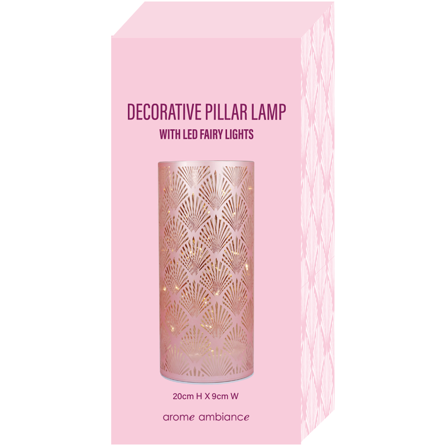 Arome Ambiance Decorative Lamp Blush 20cm 1 each - Image 1
