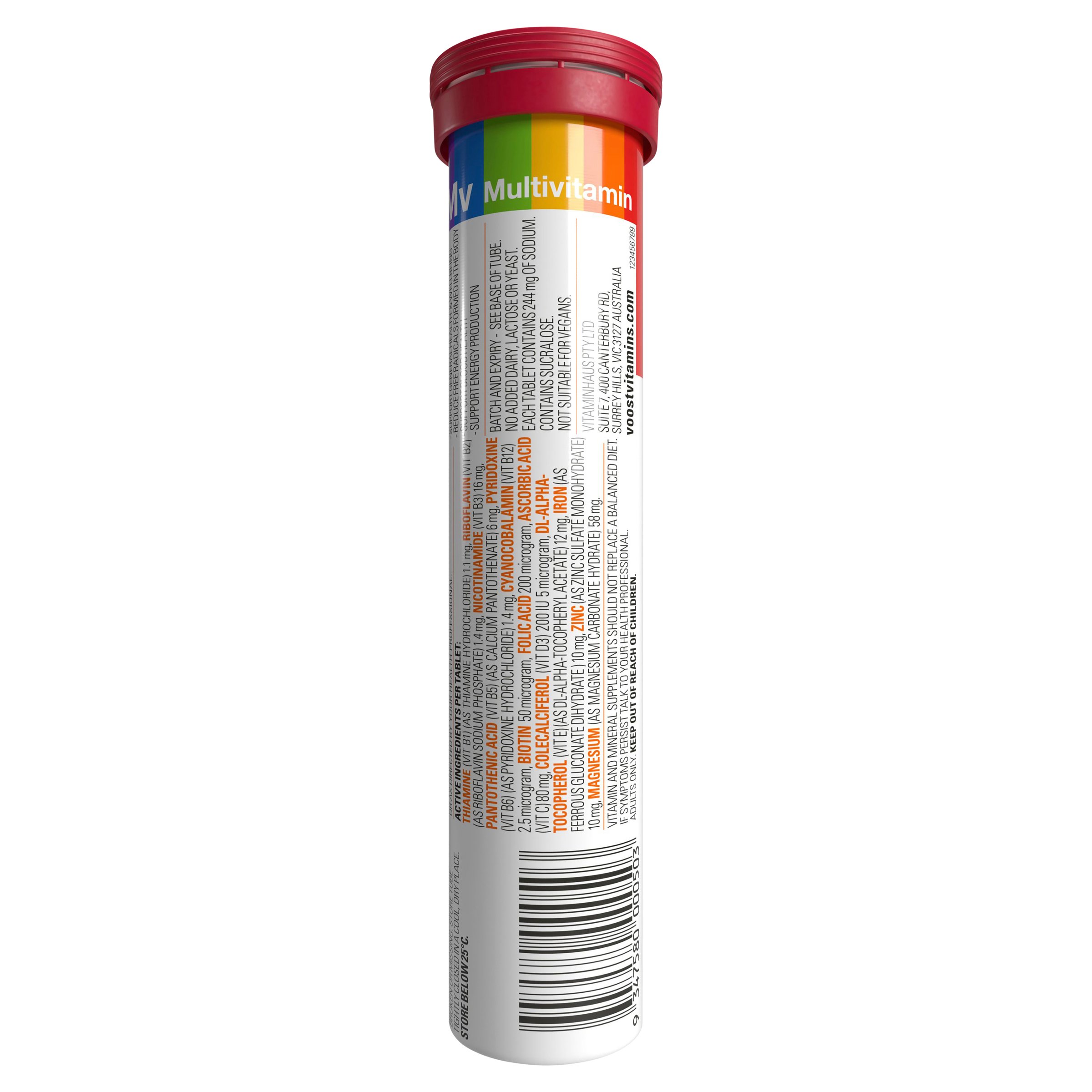 Voost Multivitamin Orange Effervescent 20 tablets - Image 2