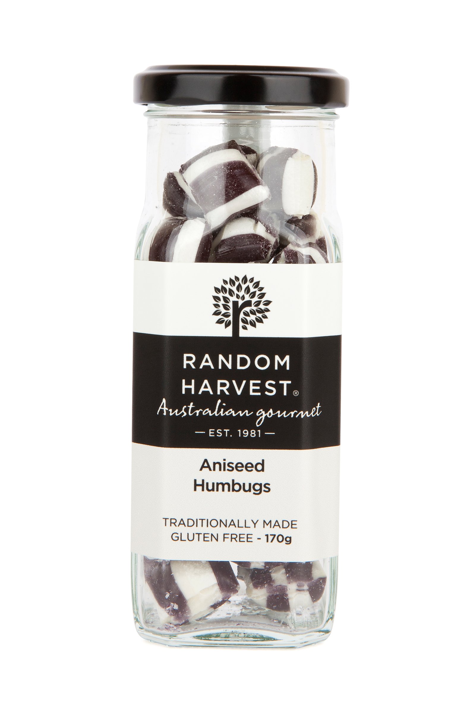 Random Harvest Humbugs Aniseed 170g