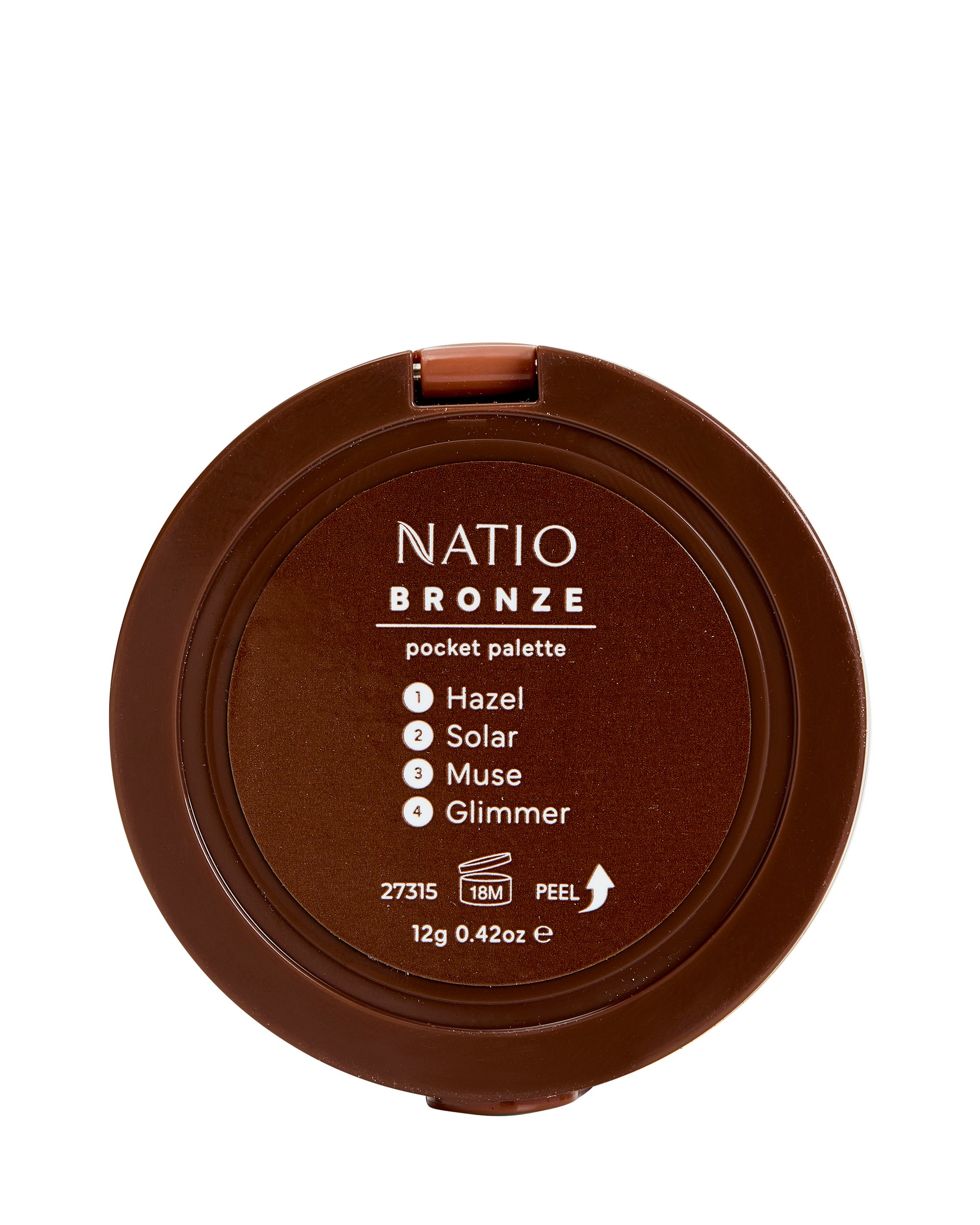 Natio Hello Colour Pocket Palette - Bronze 12g - Image 2