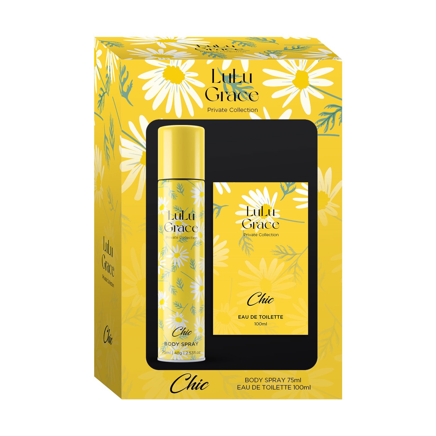 Lulu Grace Gift Set Body Spray 70ml & EDT 100ml Chic 2 piece