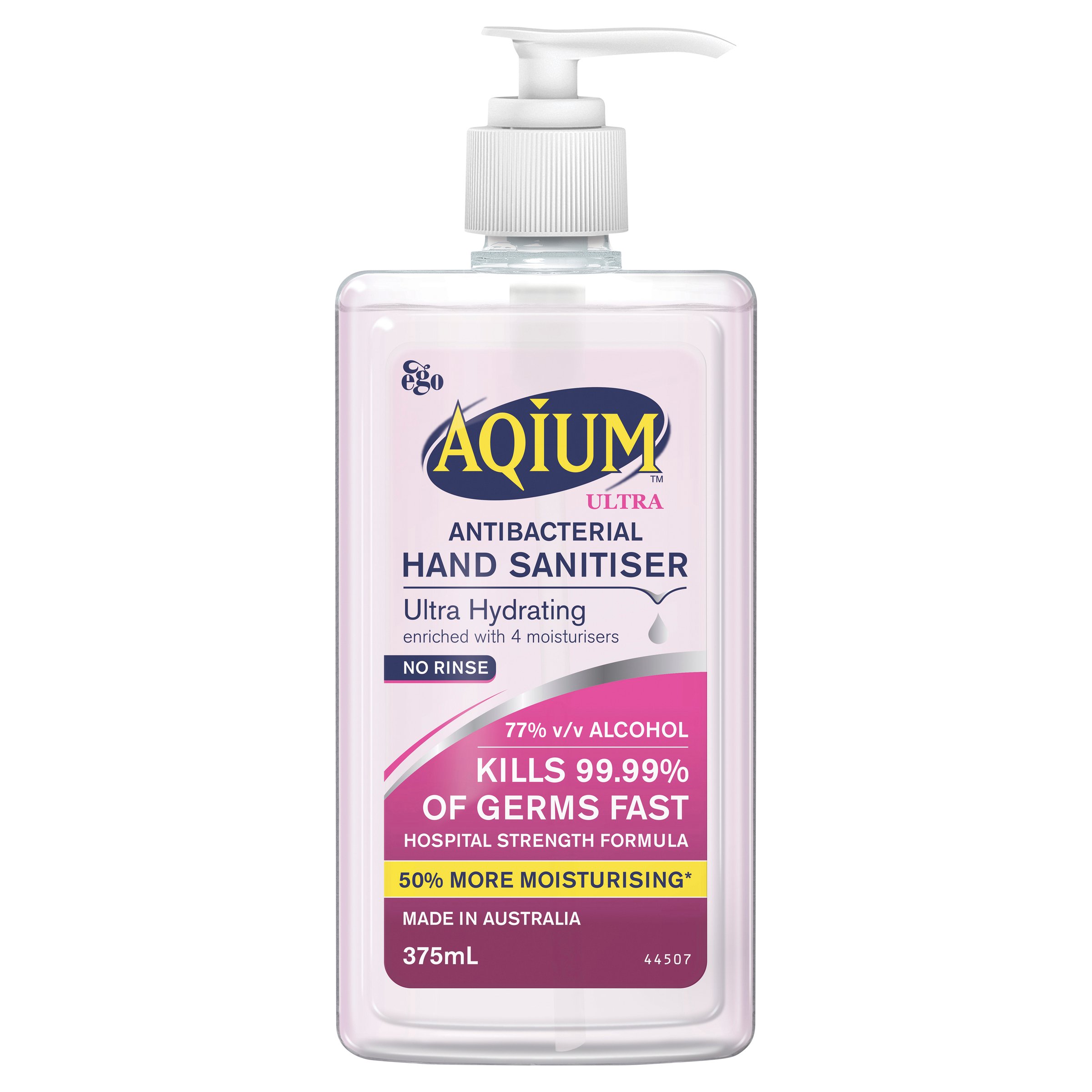 Ego Aqium Hand Sanitiser Ultra 375ml - Image 1
