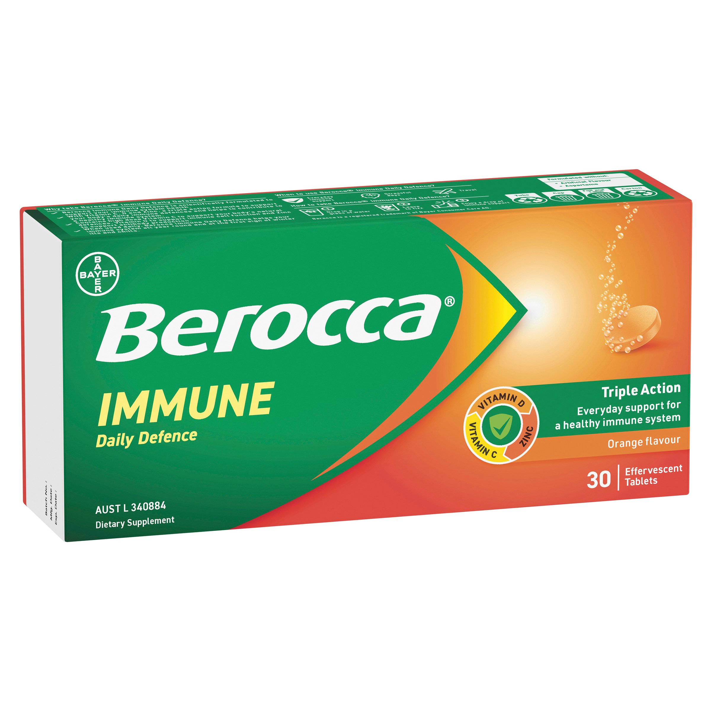 Berocca Immune Daily Defence Orange 30 tablets - Image 14