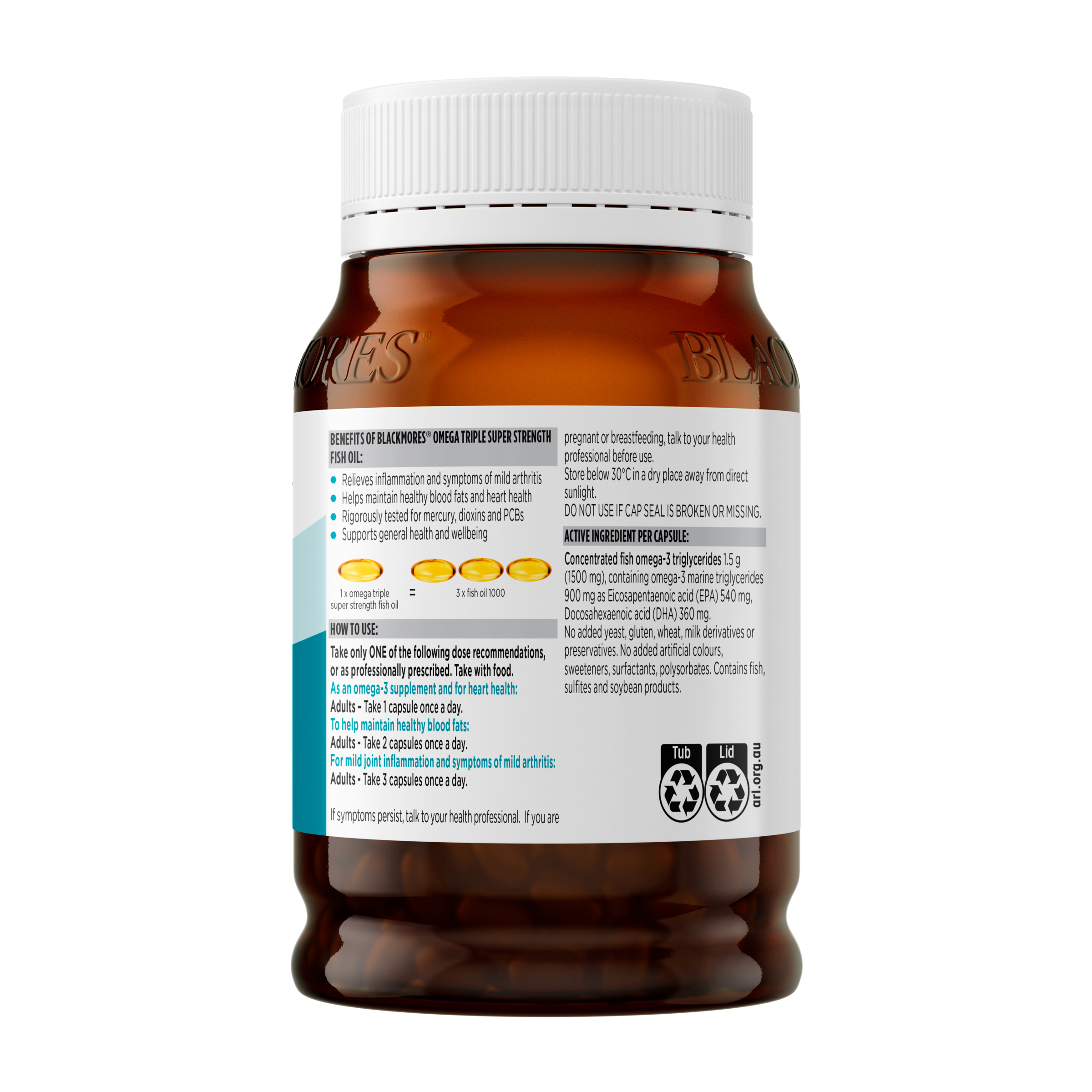Blackmores Omega Triple 150 capsules - Image 3