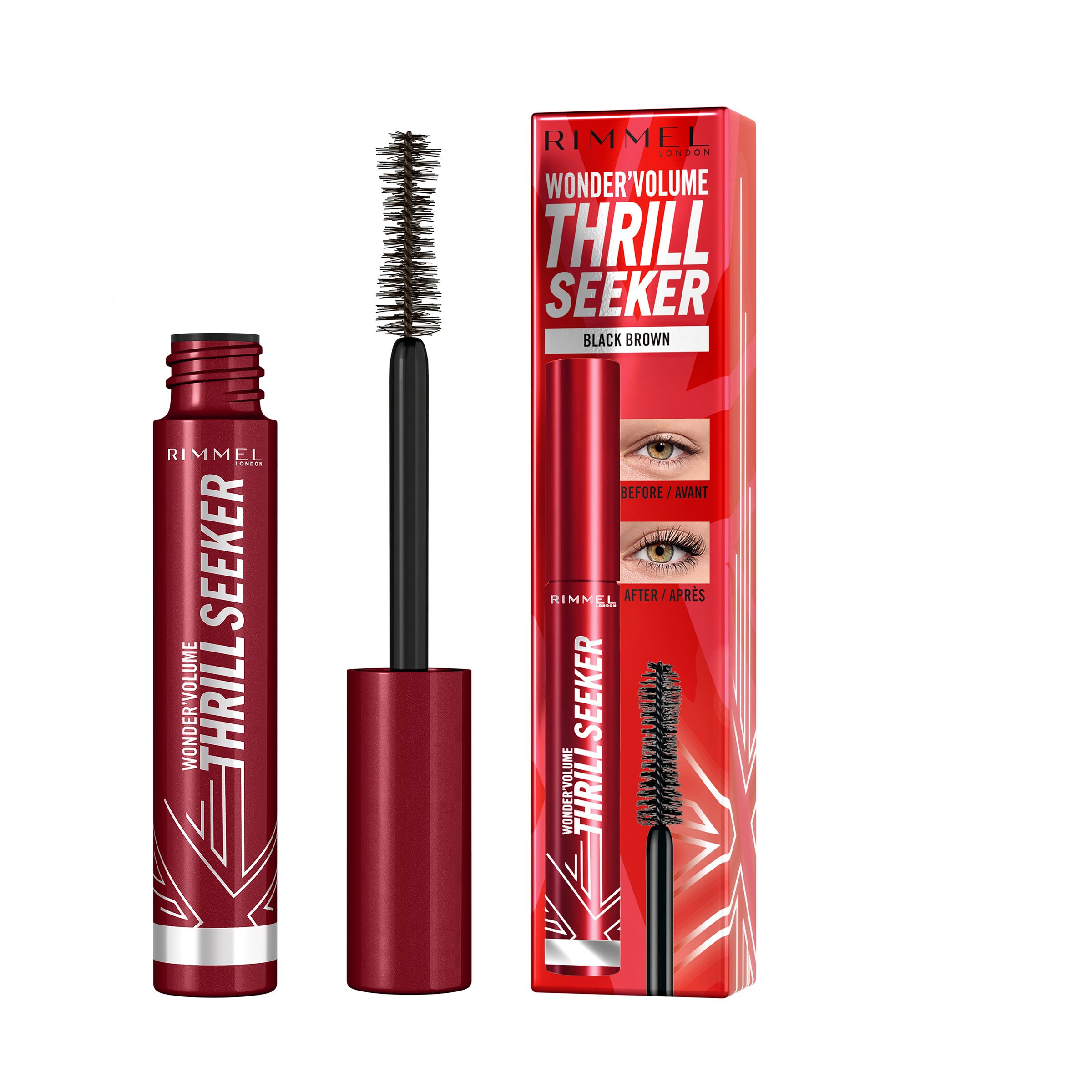 Rimmel Wonder Volume Thrill Seeker Mascara Black Brown 1 each - Image 2