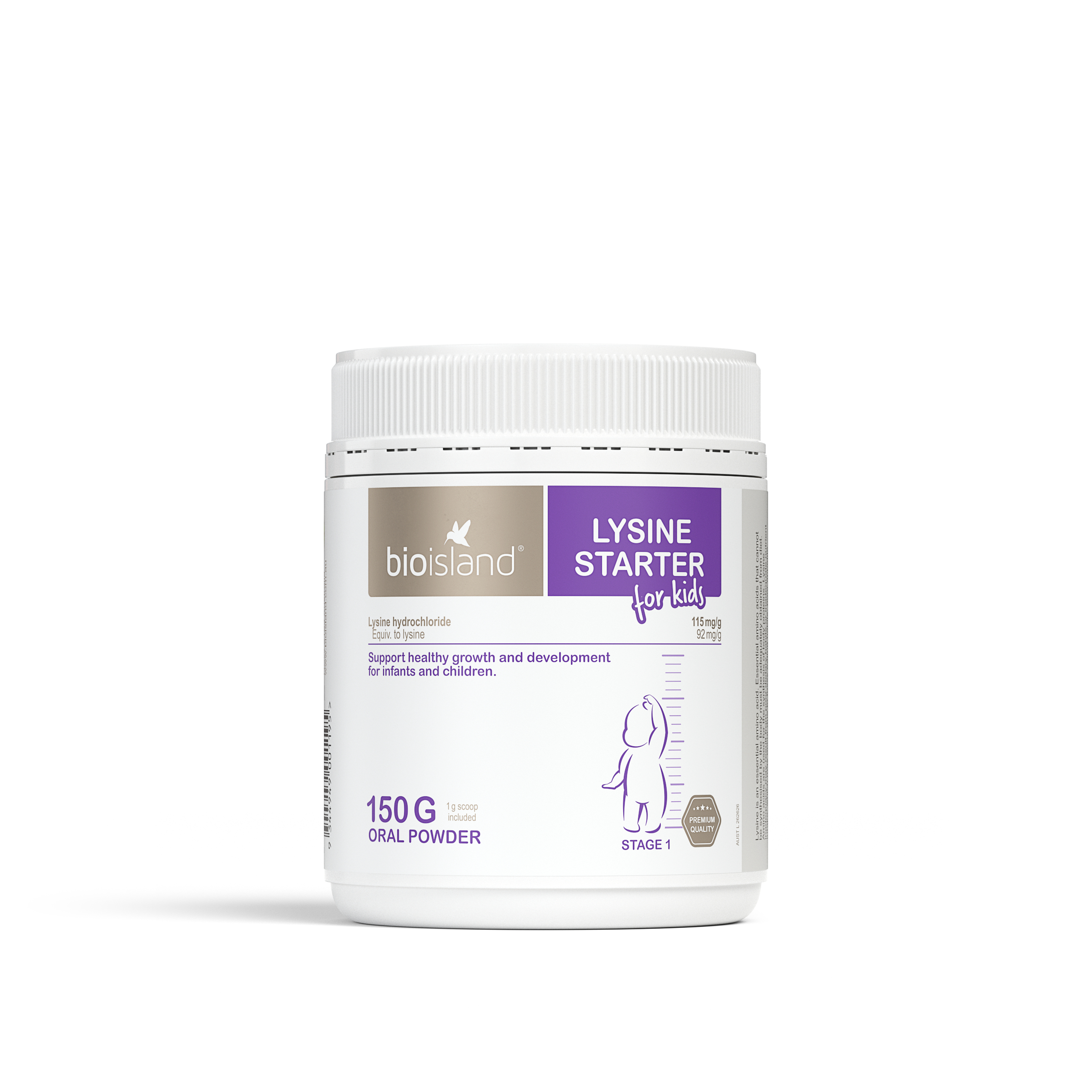 Bio Island Lysine Starter For Kids Oral Powder 150g - Image 1