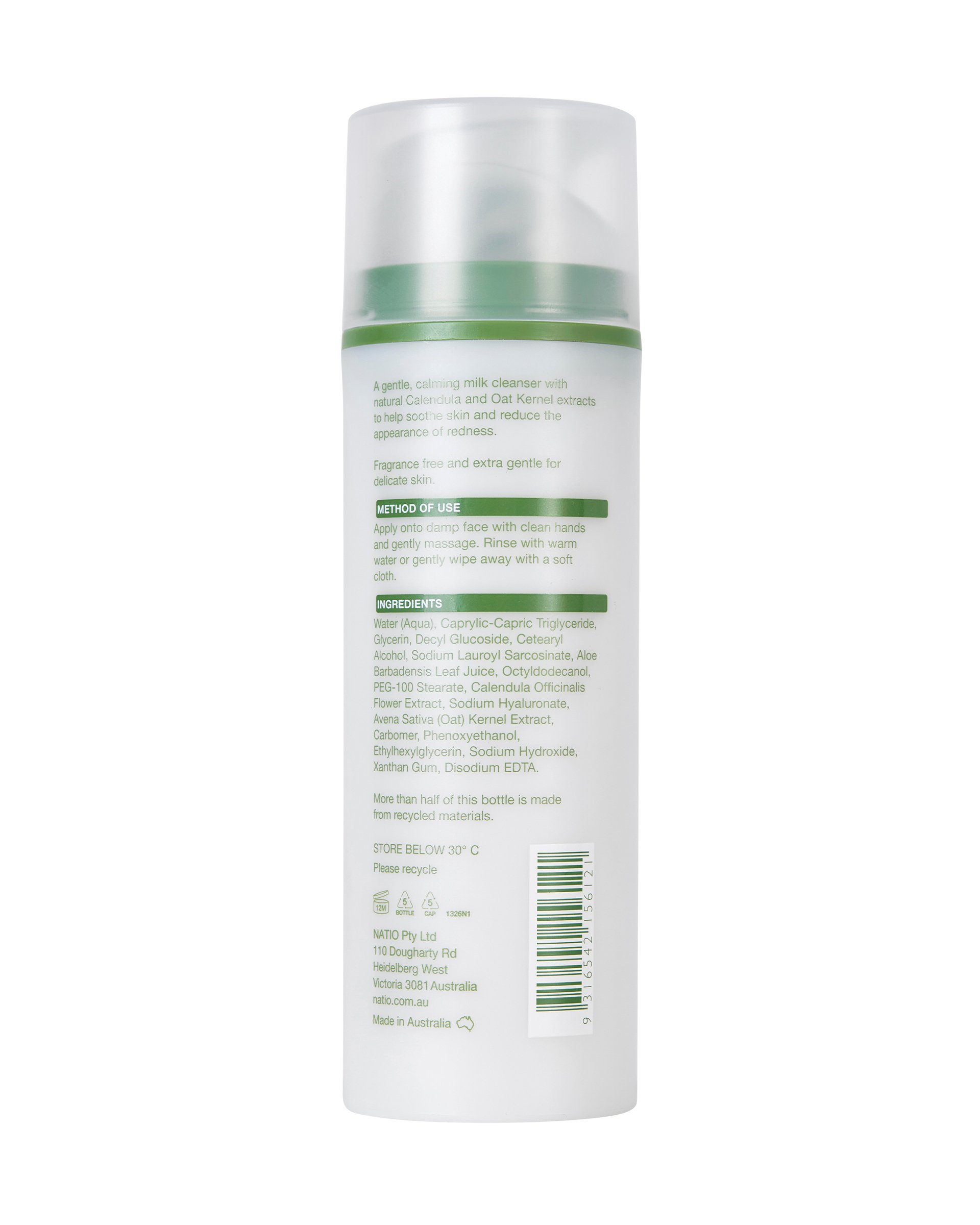 Natio Calm Delicate Care Cleansing Milk 200ml - Image 2