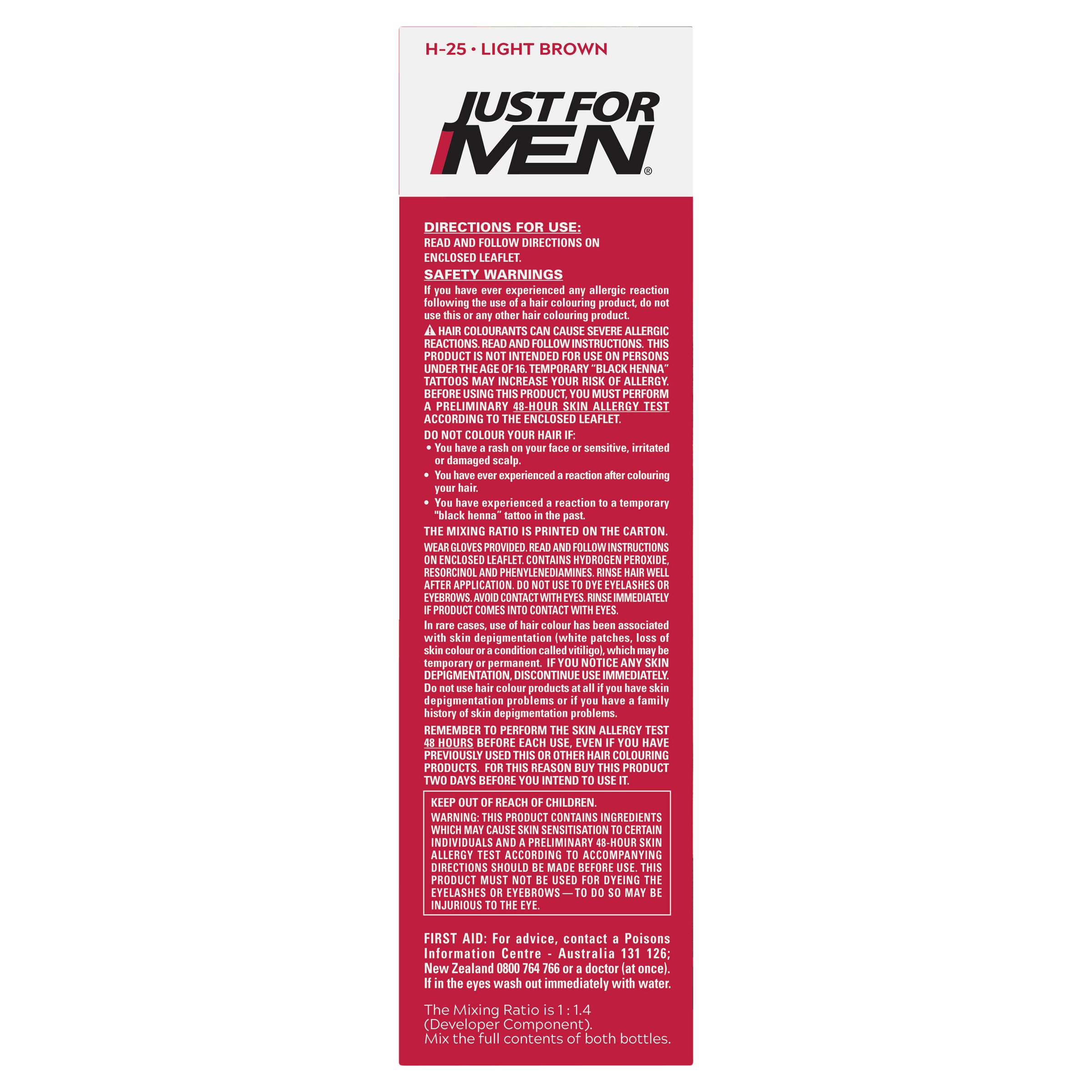 Just For Men Shampoo-In Haircolour Natural Light Brown 1 pack - Image 2