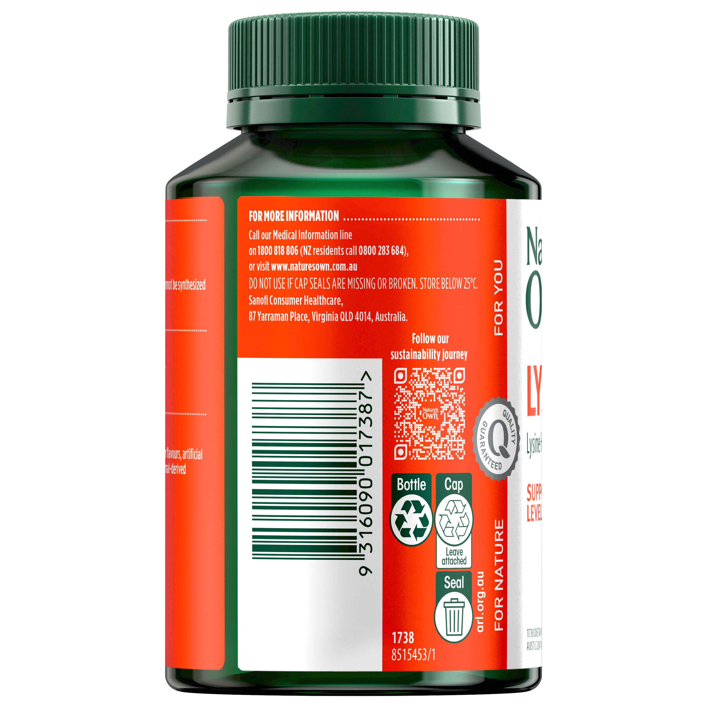 Nature's Own Double Strength Cold Sore Relief 100 tablets - Image 3