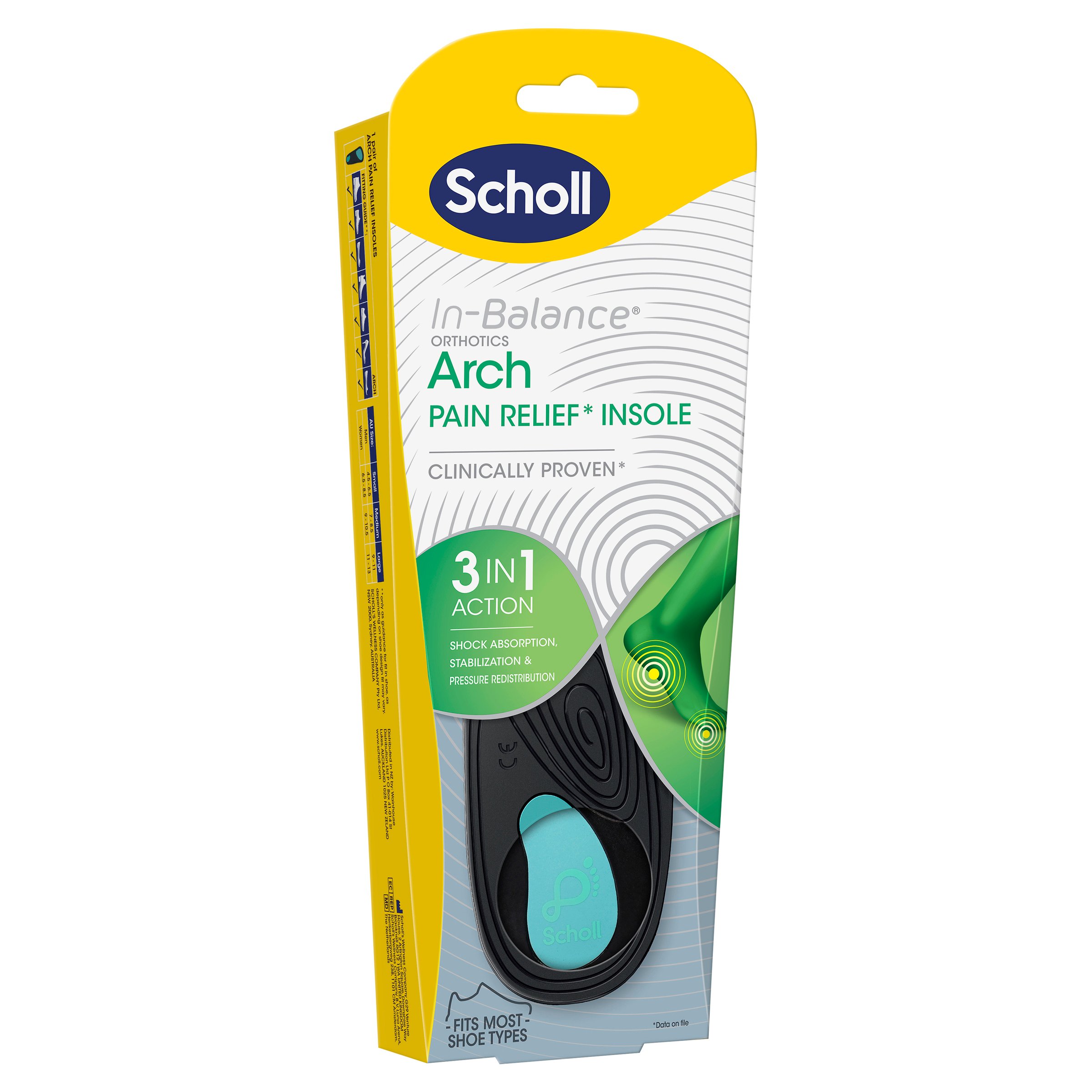 Scholl In-Balance Ball Of Foot & Arch Orthotic Insole Large 1 pair - Image 8