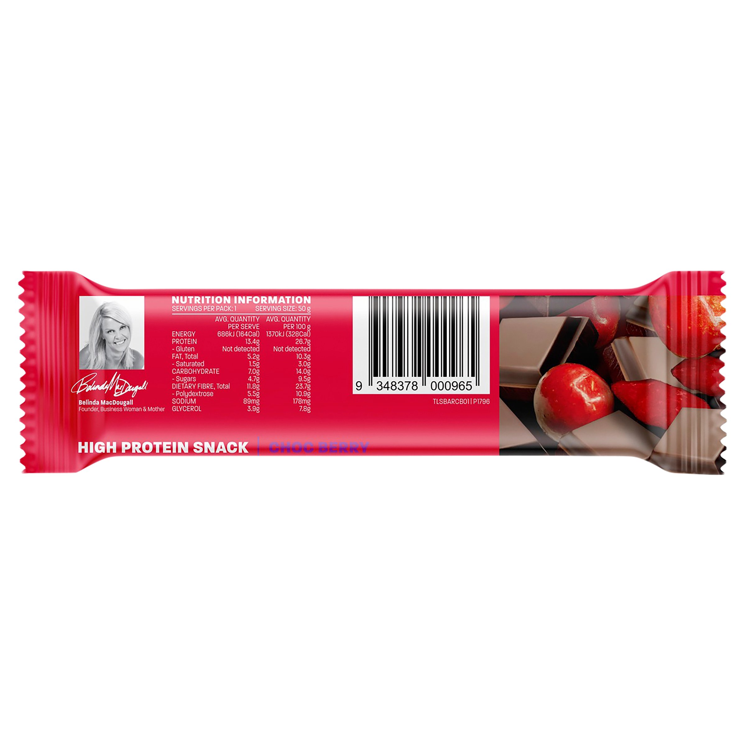The Lady Bar Choc Berry 50g - Image 2