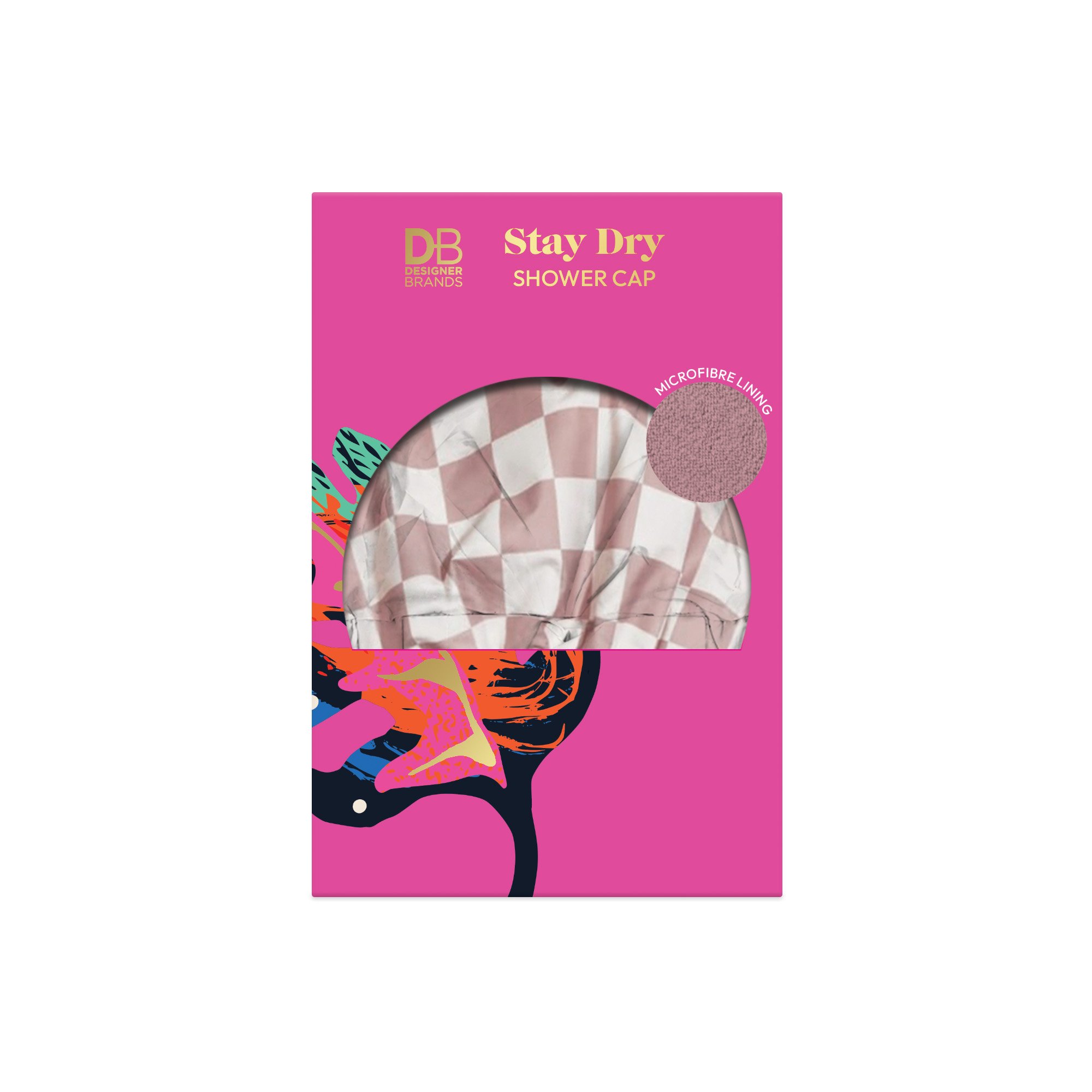 Designer Brands Stay Dry Shower Cap Rose 1 each