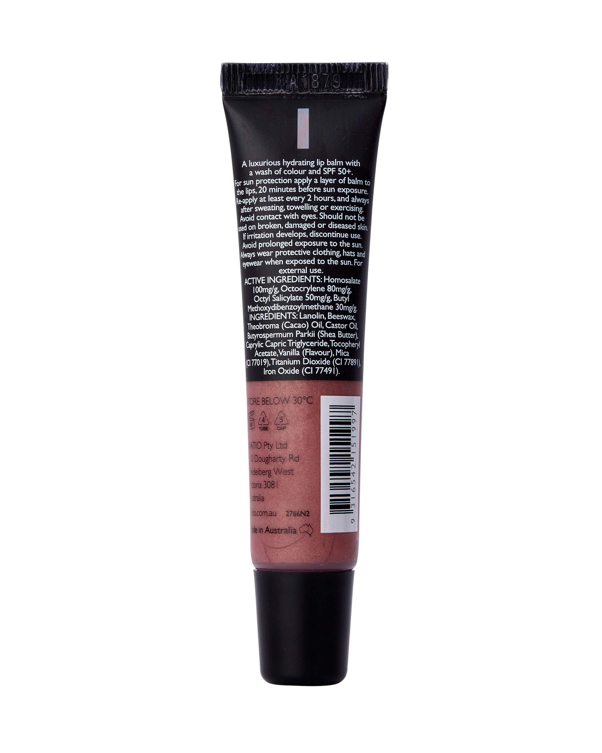 Natio Tinted Lip Balm SPF 50+ Blushing 15ml - Image 2