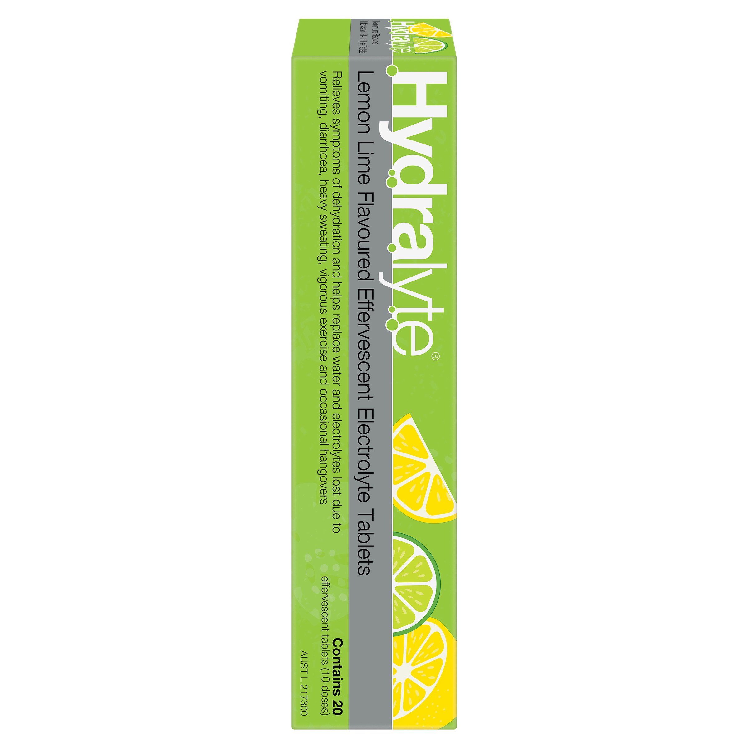 Hydralyte Effervescent Lemon Lime 20 tablets - Image 1