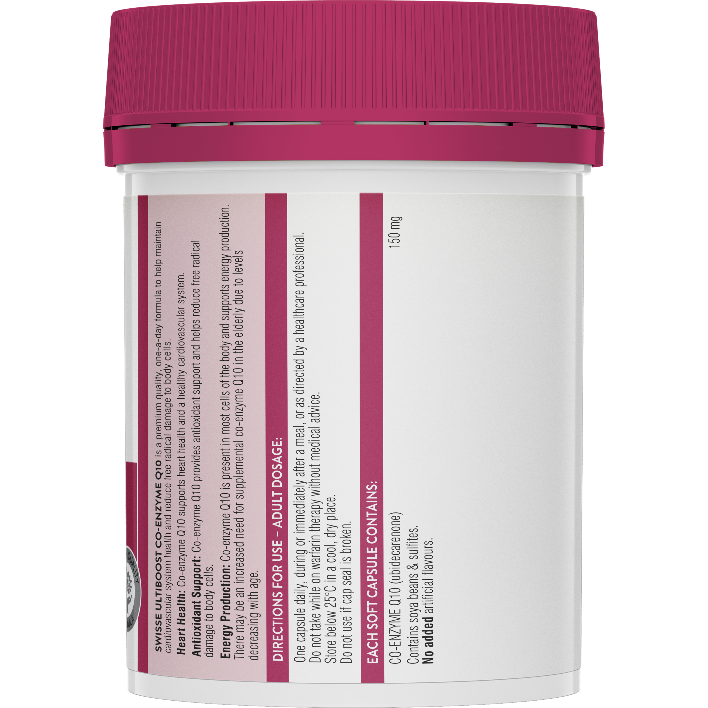 Swisse Ultiboost Co-Enzyme Q10 - 180 capsules - Image 2