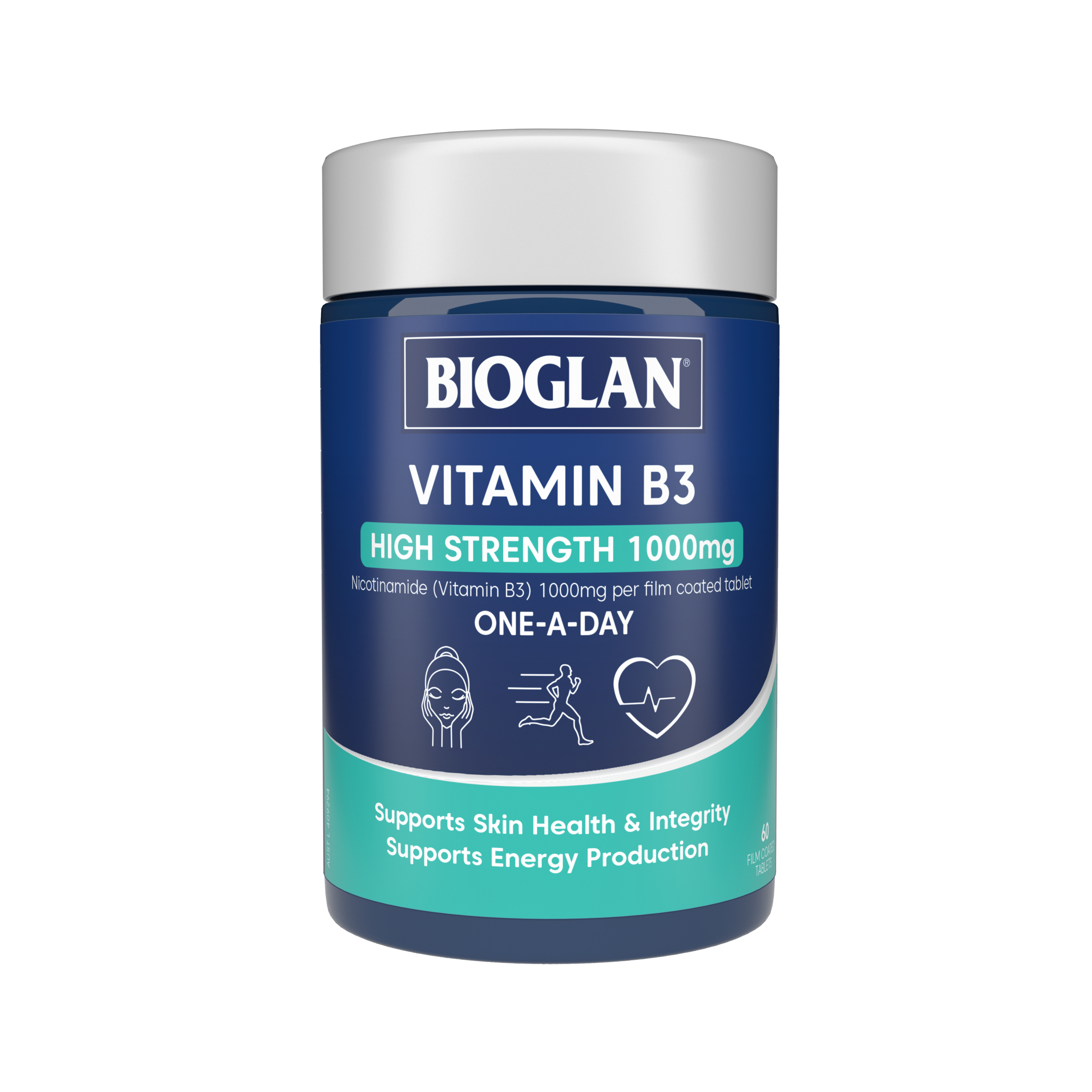 Bioglan Vitamin B3 1000mg - 60 capsules - Image 1