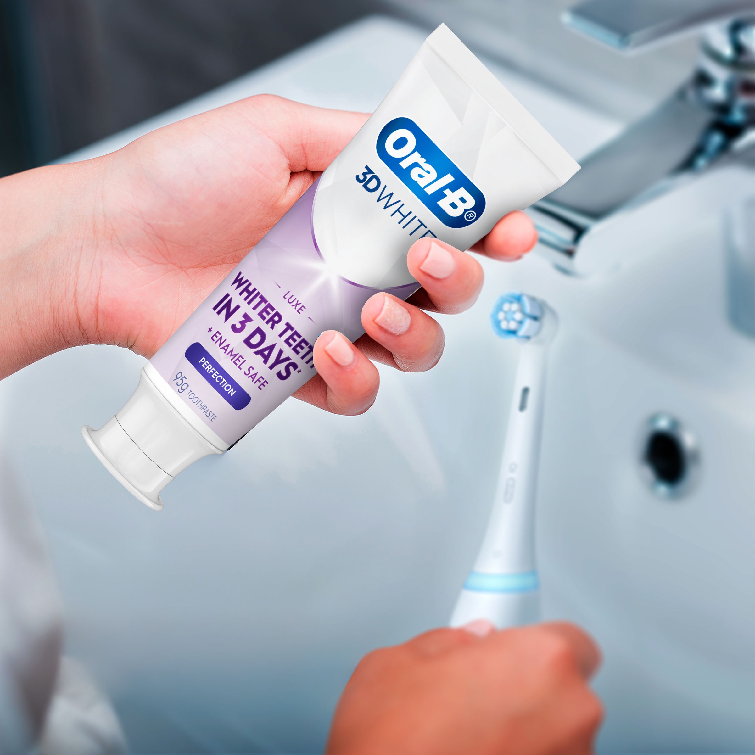 Oral-B Toothpaste 3D White Luxe Perfection 95g - Image 8