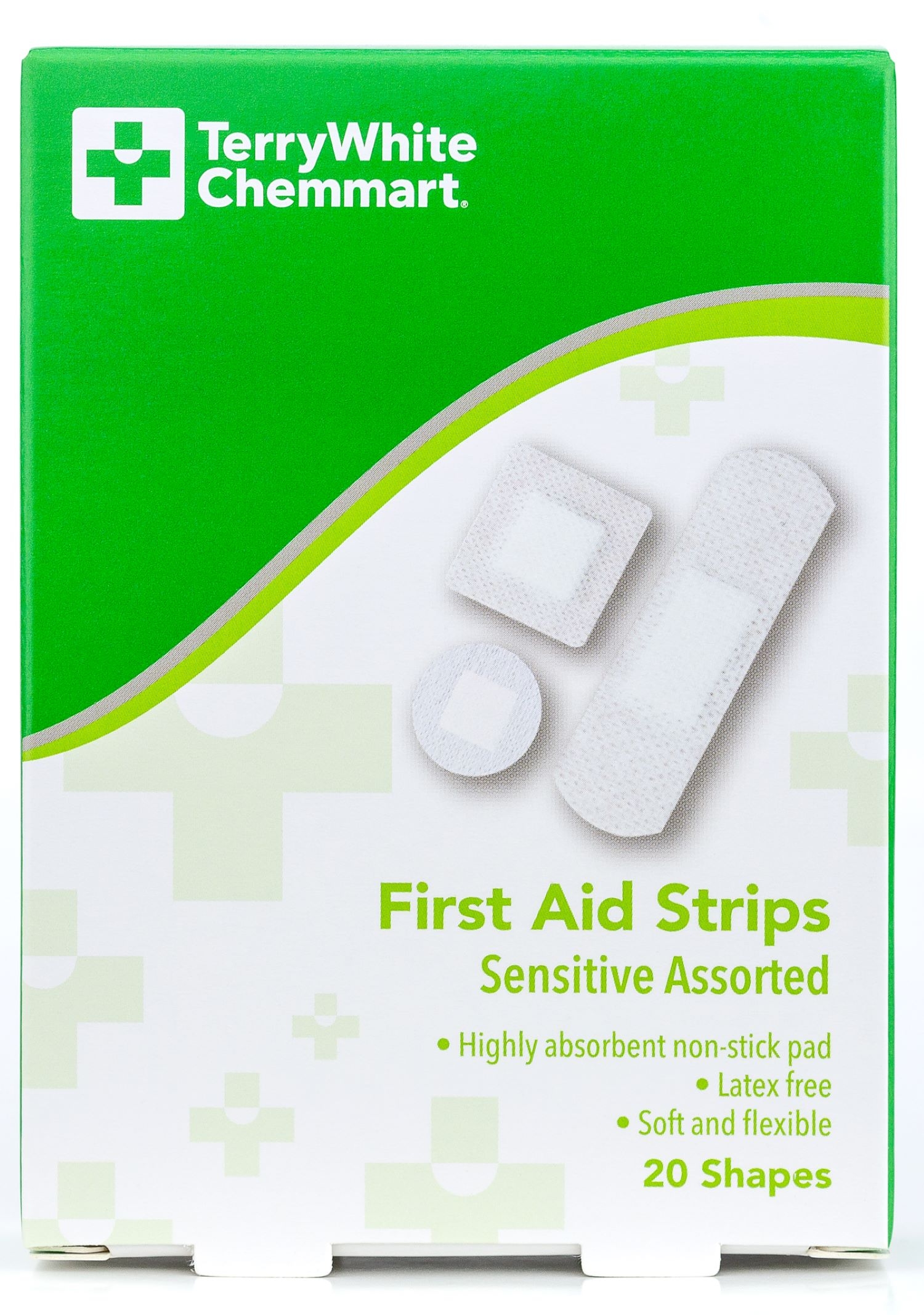 TerryWhite Chemmart Sensitive Assorted First Aid Strips 20 pack