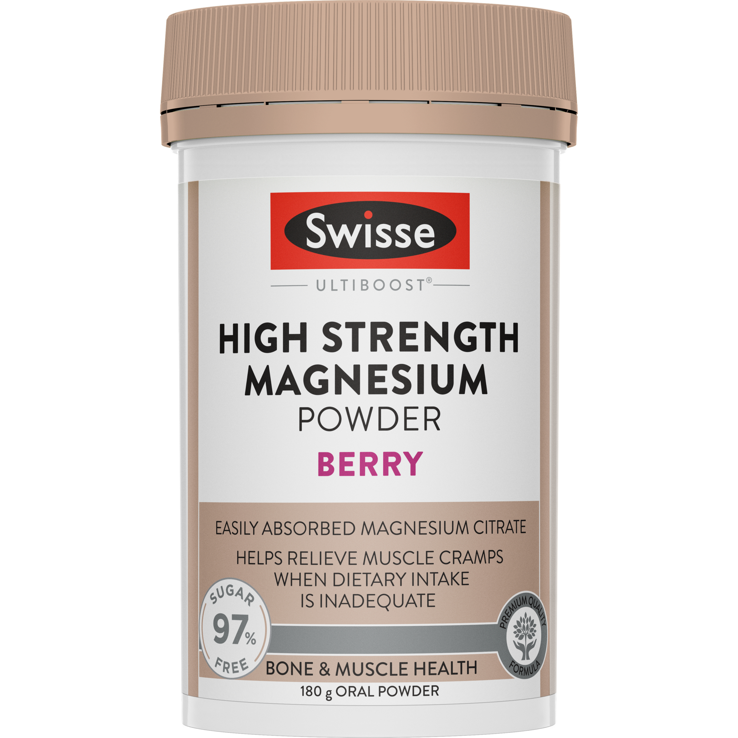 Swisse Ultiboost High Strength Magnesium Powder Berry 180g - Image 1