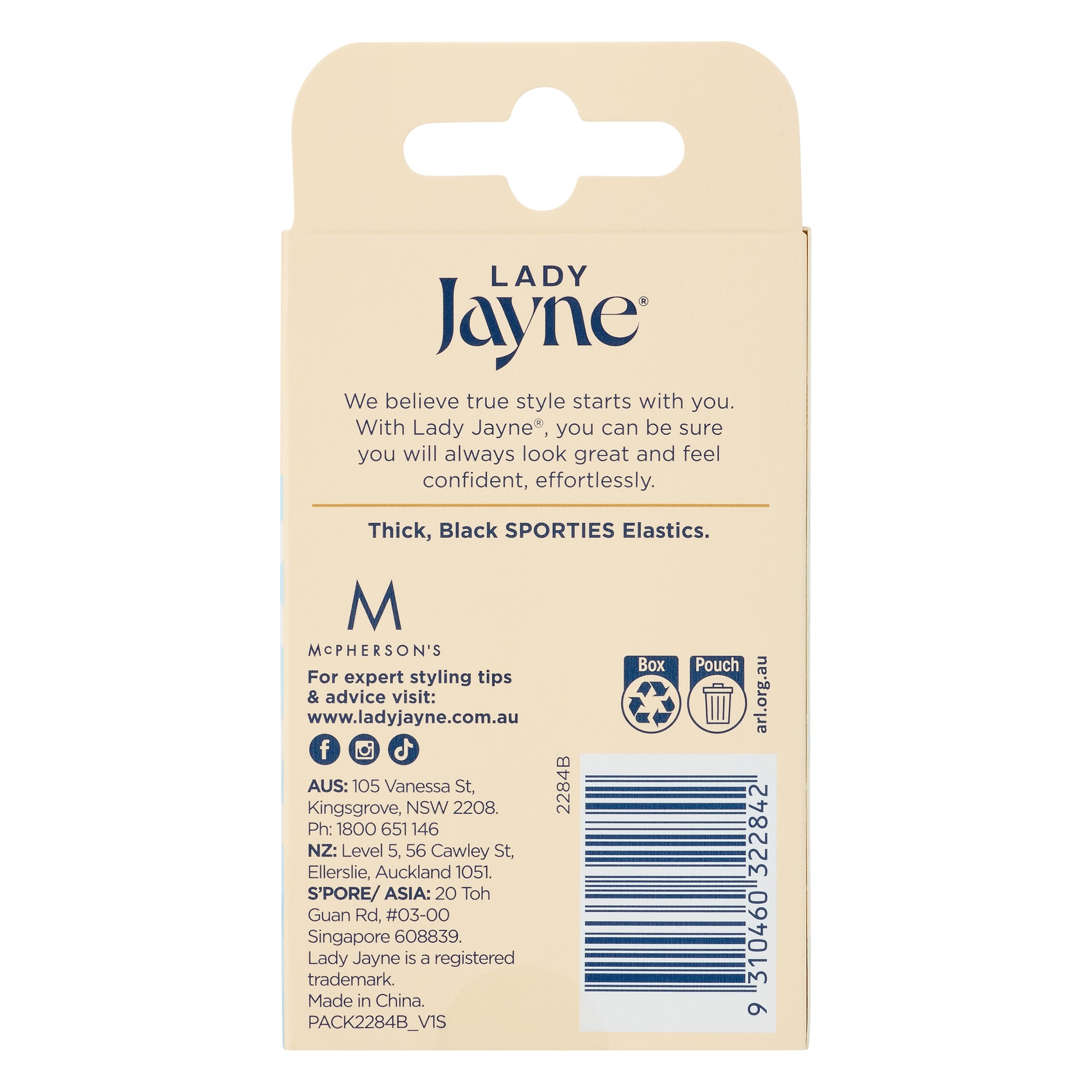 Lady Jayne Super Hold Elastics Thick Black 10 pack - Image 2