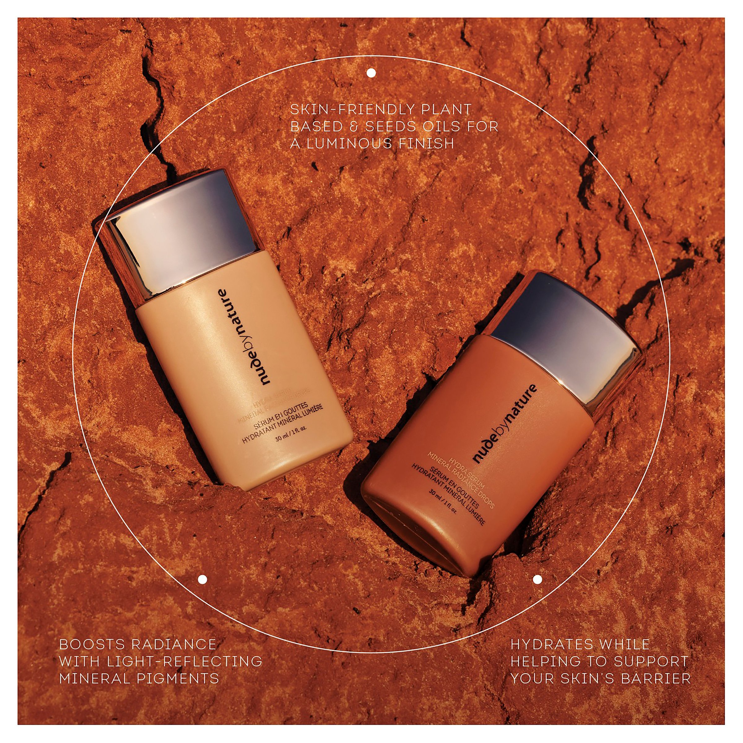 Nude By Nature Hydra Serum Mineral Radiance Drops 01 Bronze 30ml - Image 3