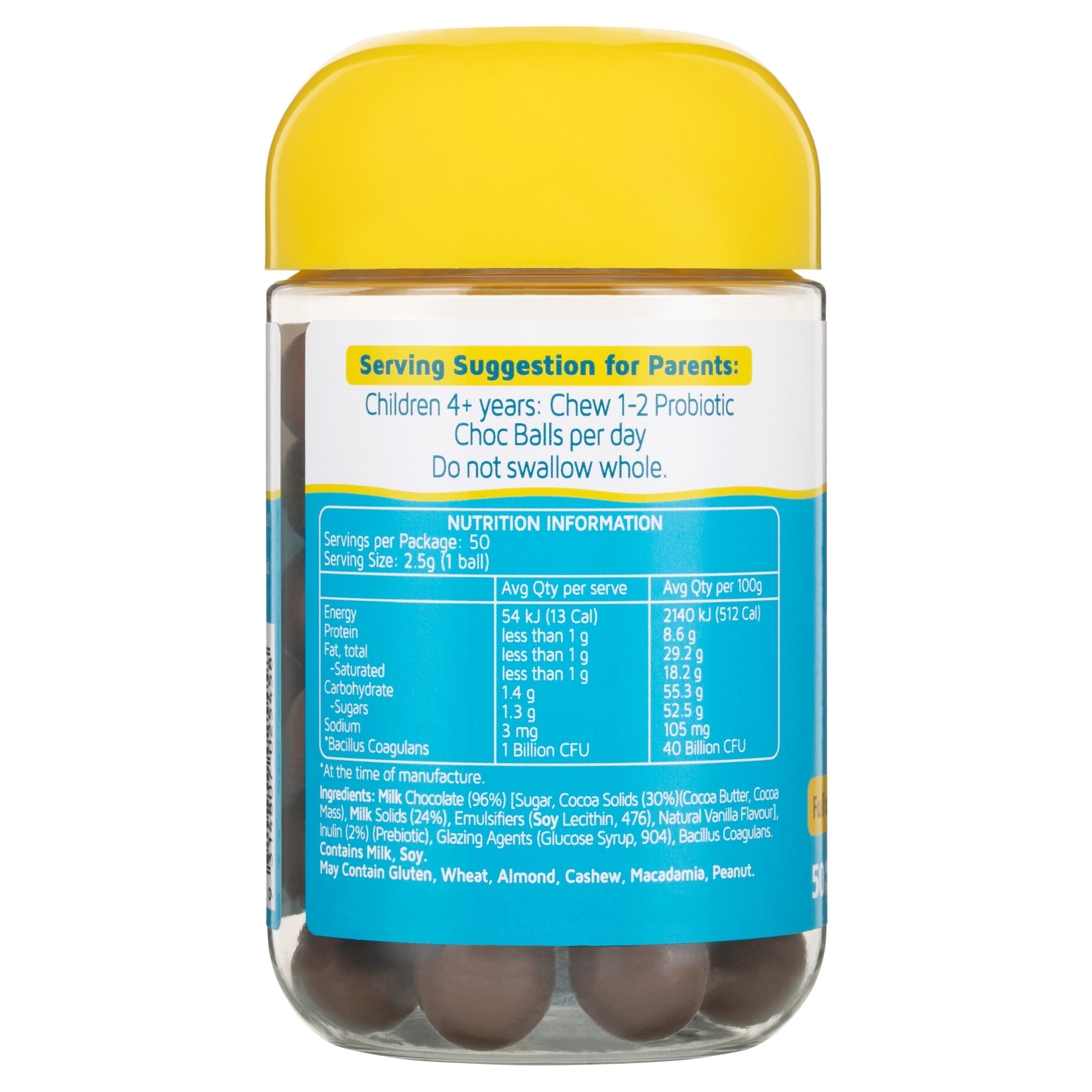 Nature's Way Kids Smart Probiotic Choc Balls 50 pack - Image 2