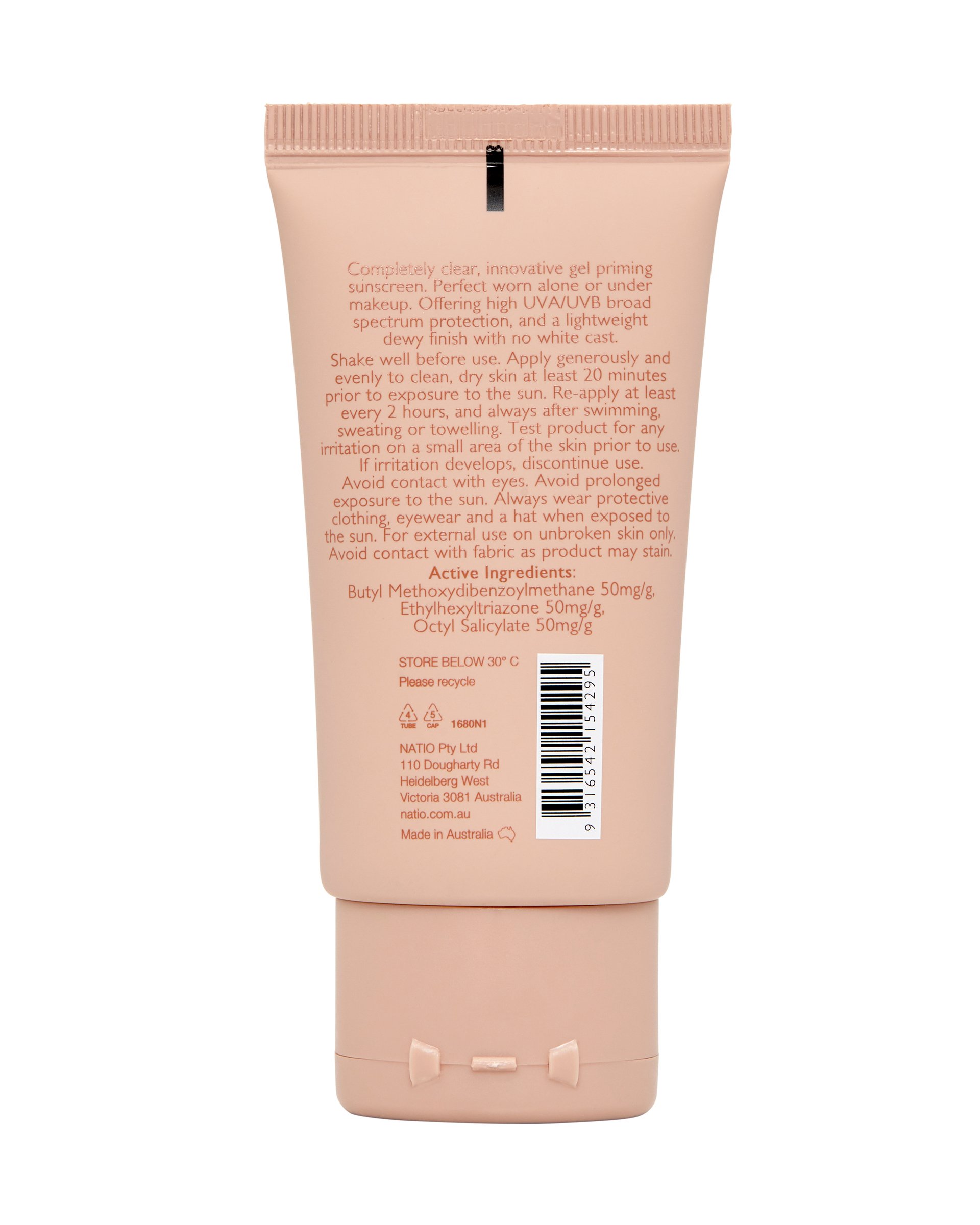 Natio Glow Daily Radiance Clear Gel Sunscreen SPF50 50ml - Image 2